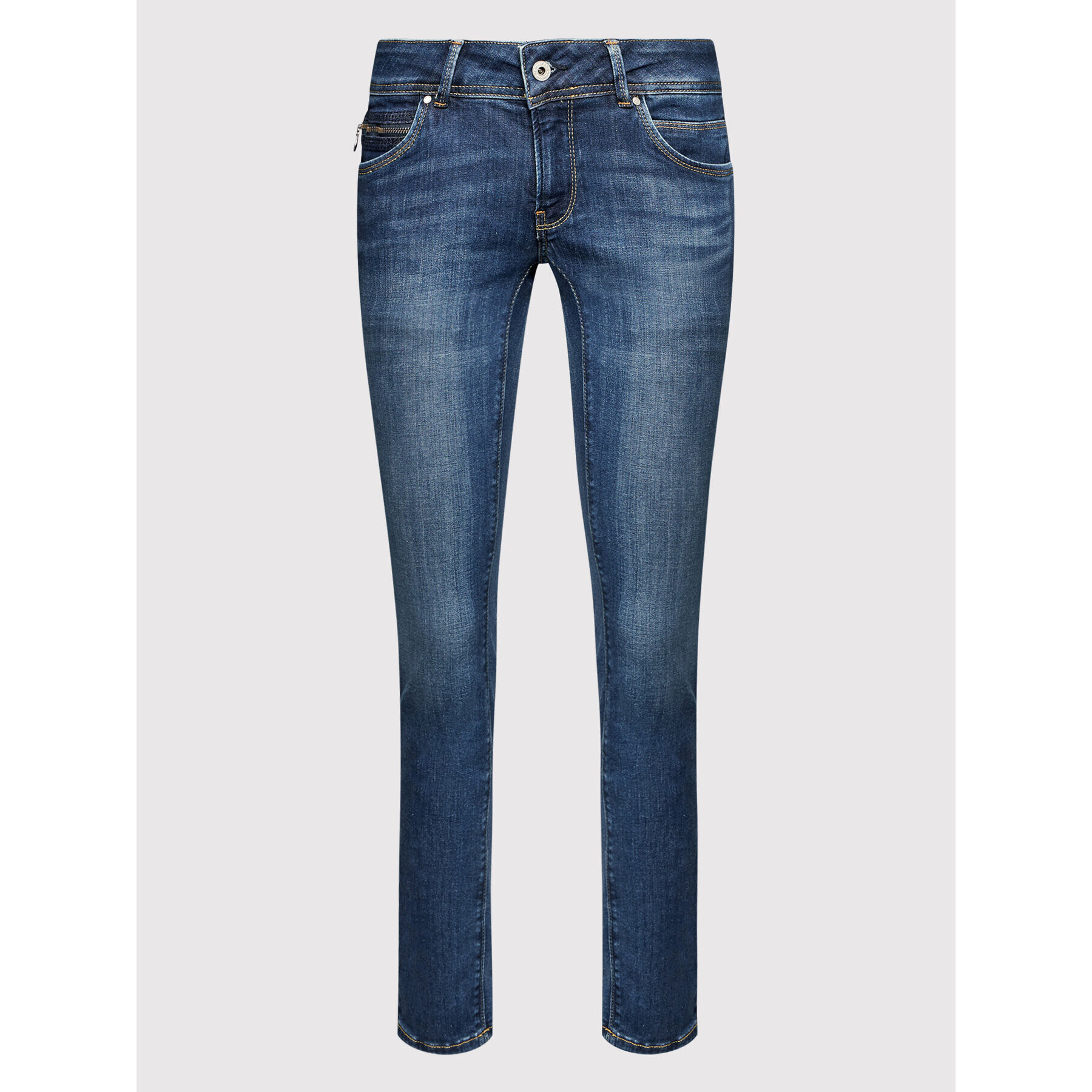 Pepe Jeans Blugi New Brooke PL204165 Bleumarin Slim Fit - Pled.ro