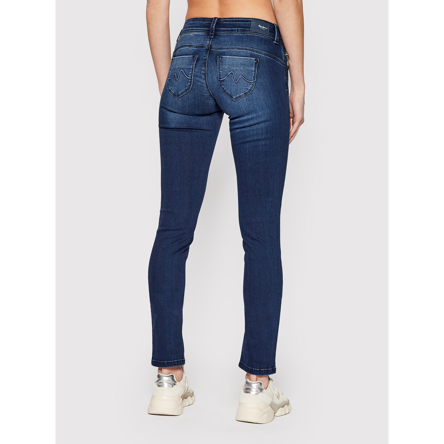 Pepe Jeans Blugi New Brooke PL204165 Bleumarin Slim Fit - Pled.ro