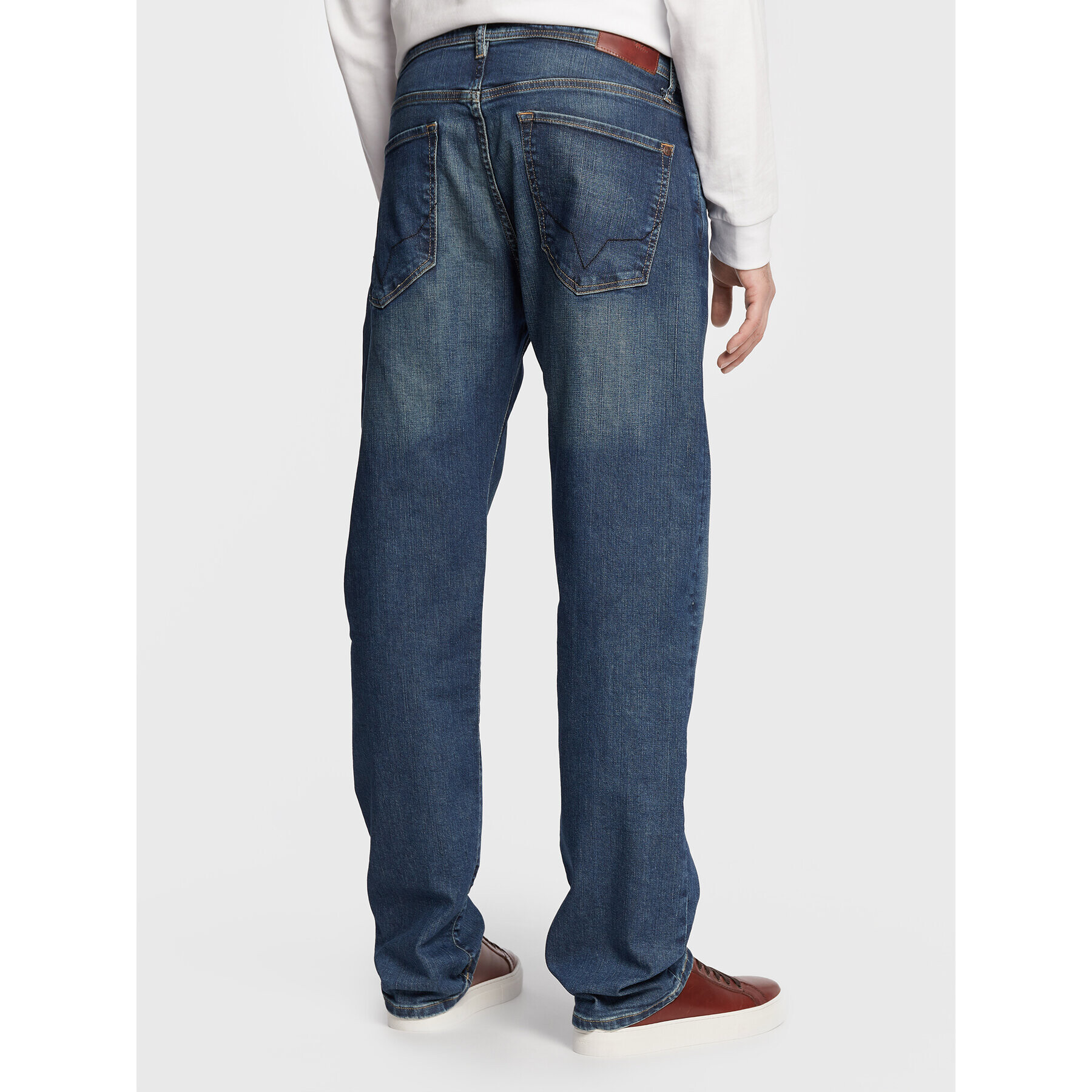 Pepe Jeans Blugi Penn PM206739 Albastru Relaxed Fit - Pled.ro