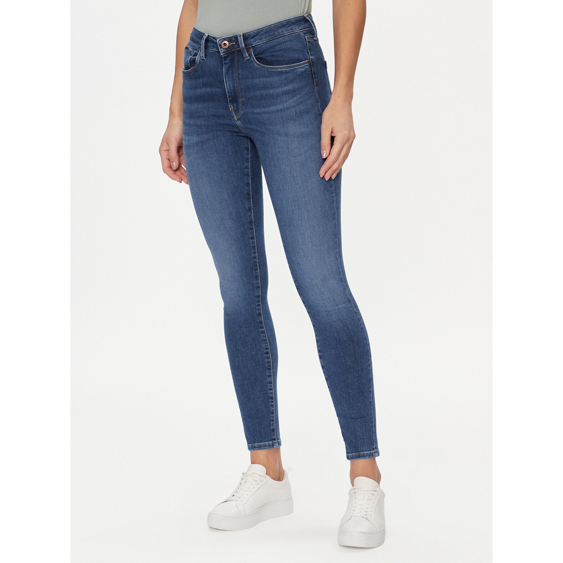 Pepe Jeans Blugi PL204584 Albastru Skinny Fit - Pled.ro