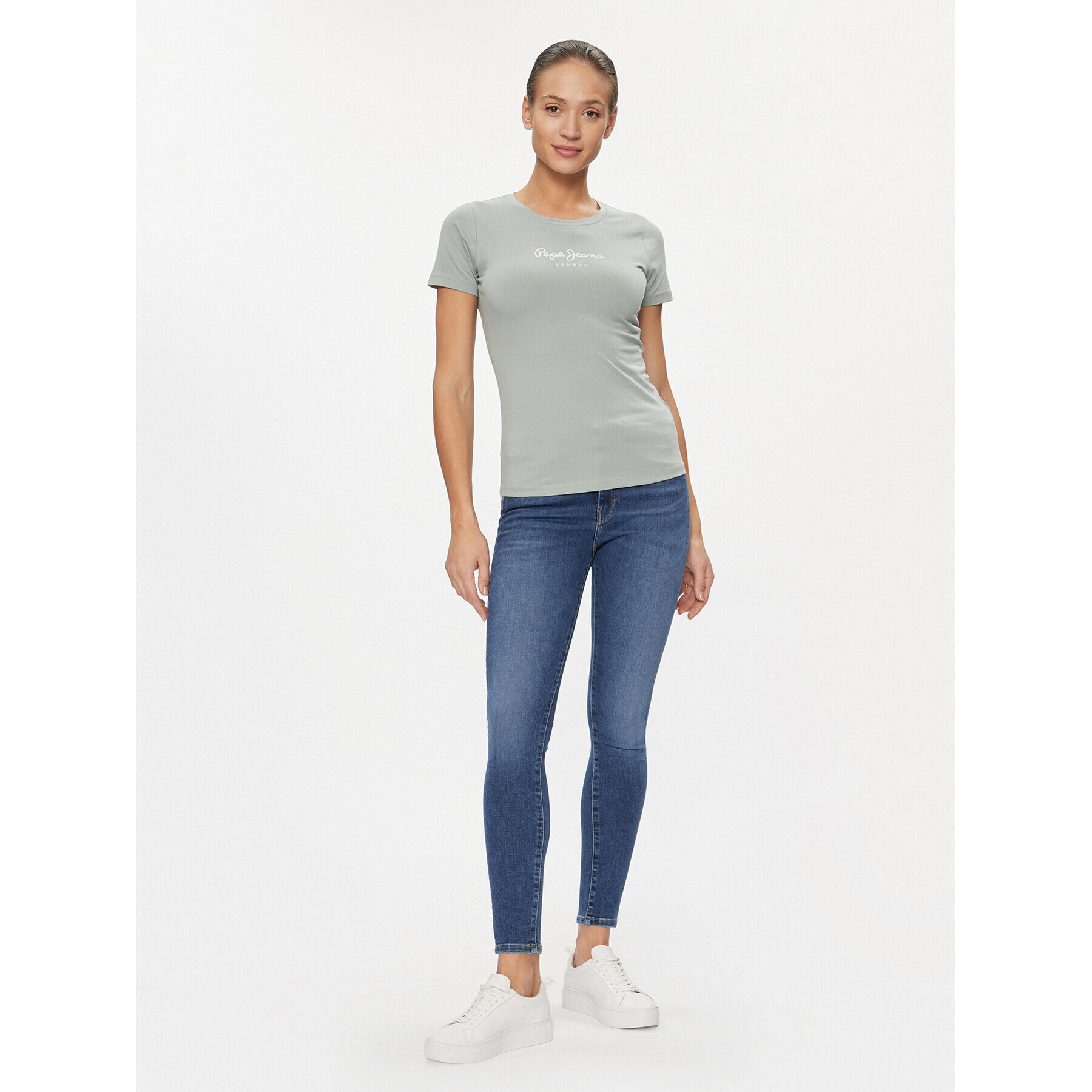 Pepe Jeans Blugi PL204584 Albastru Skinny Fit - Pled.ro