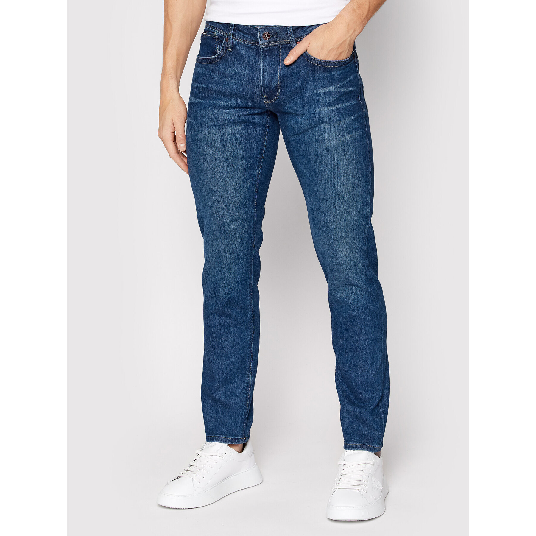 Pepe Jeans Blugi PM206322 Bleumarin Slim Fit - Pled.ro