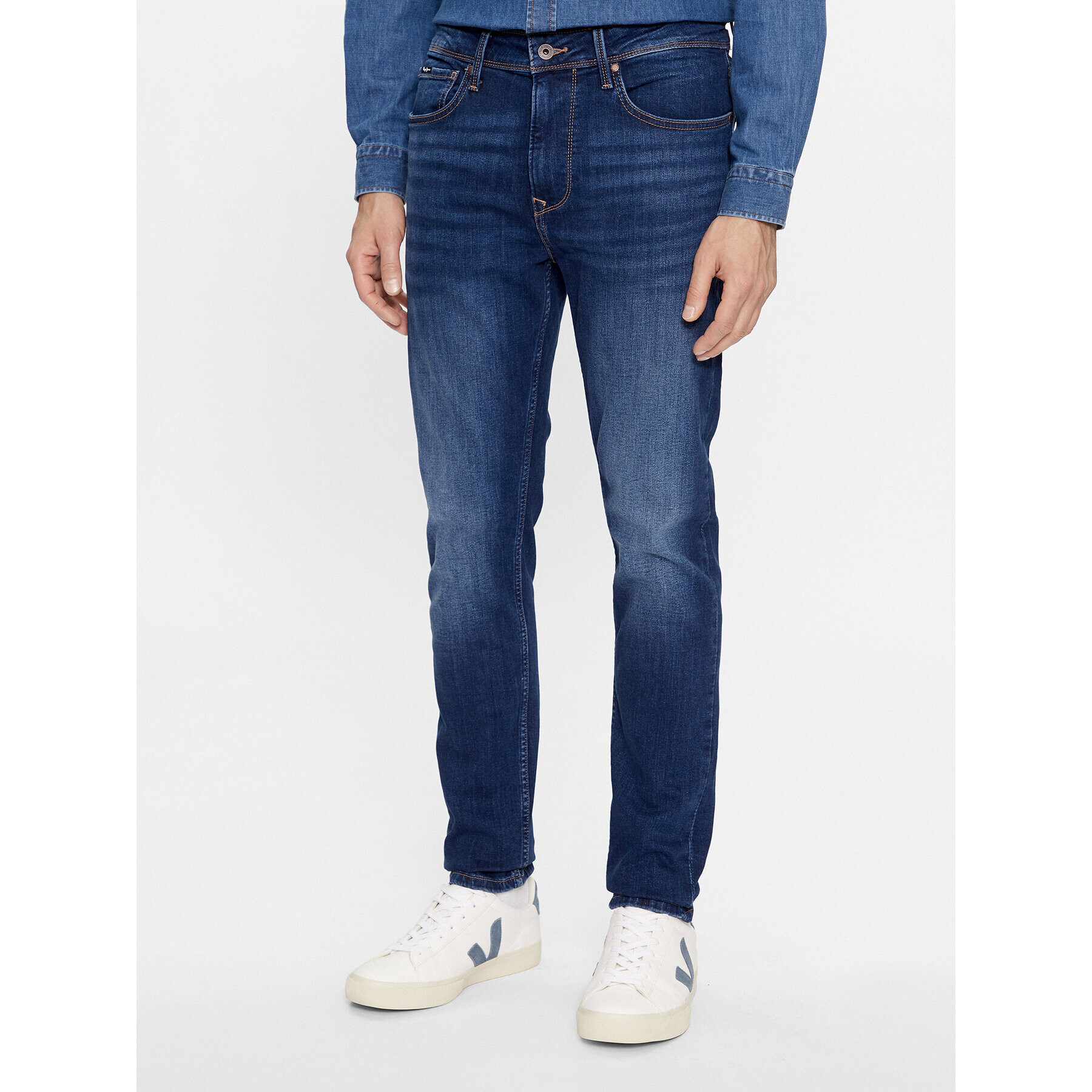 Pepe Jeans Blugi PM207387 Albastru Skinny Fit - Pled.ro