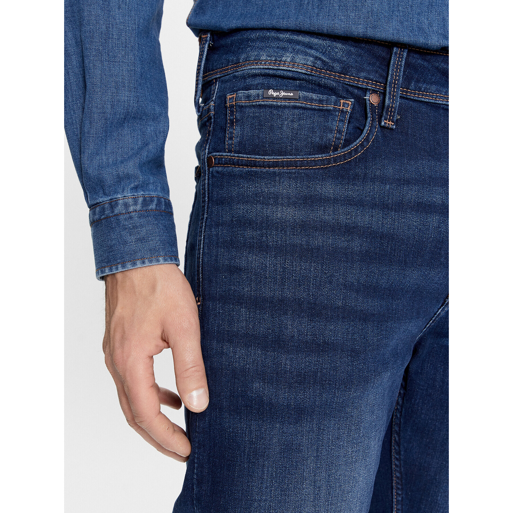 Pepe Jeans Blugi PM207387 Albastru Skinny Fit - Pled.ro