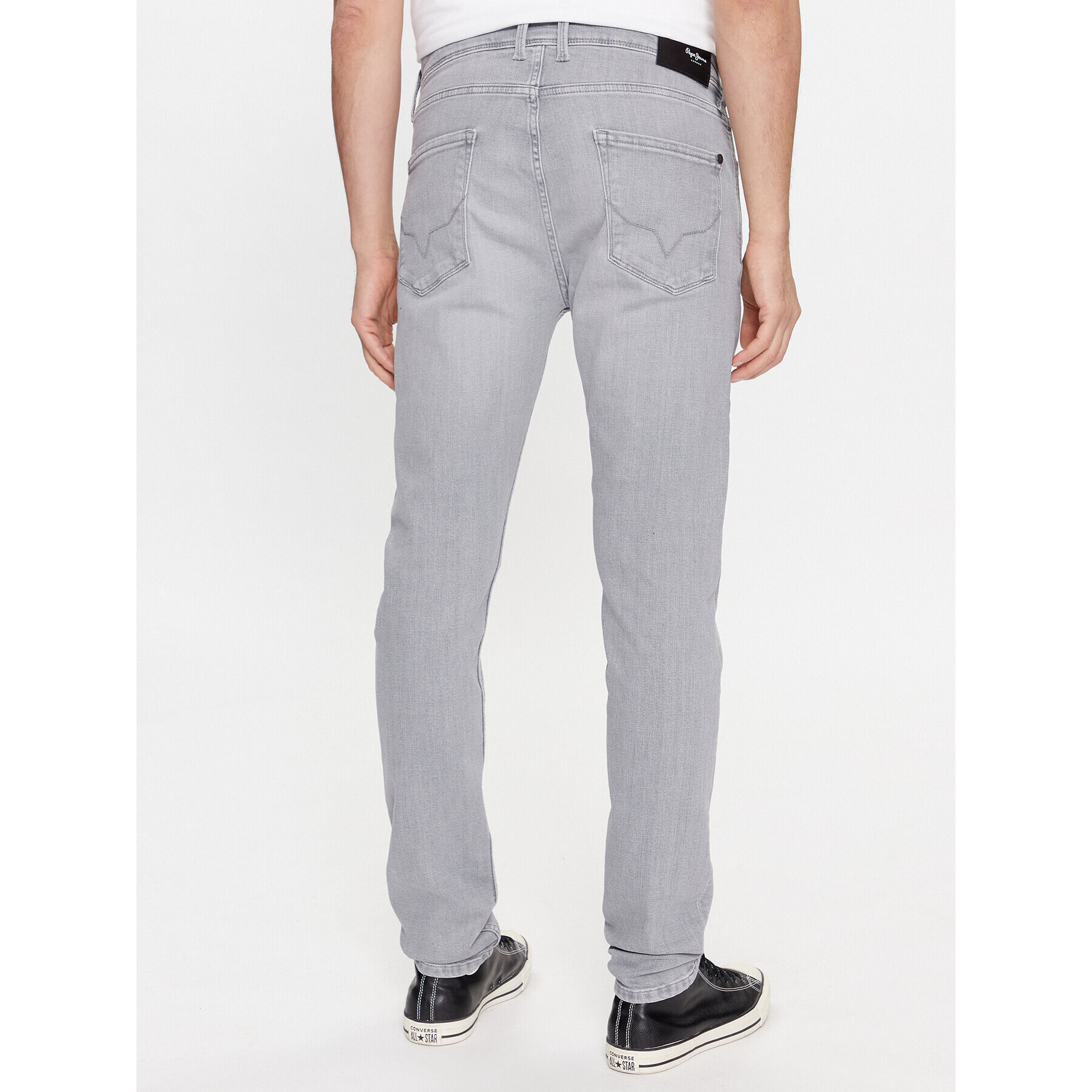 Pepe Jeans Blugi PM207387 Gri Skinny Fit - Pled.ro