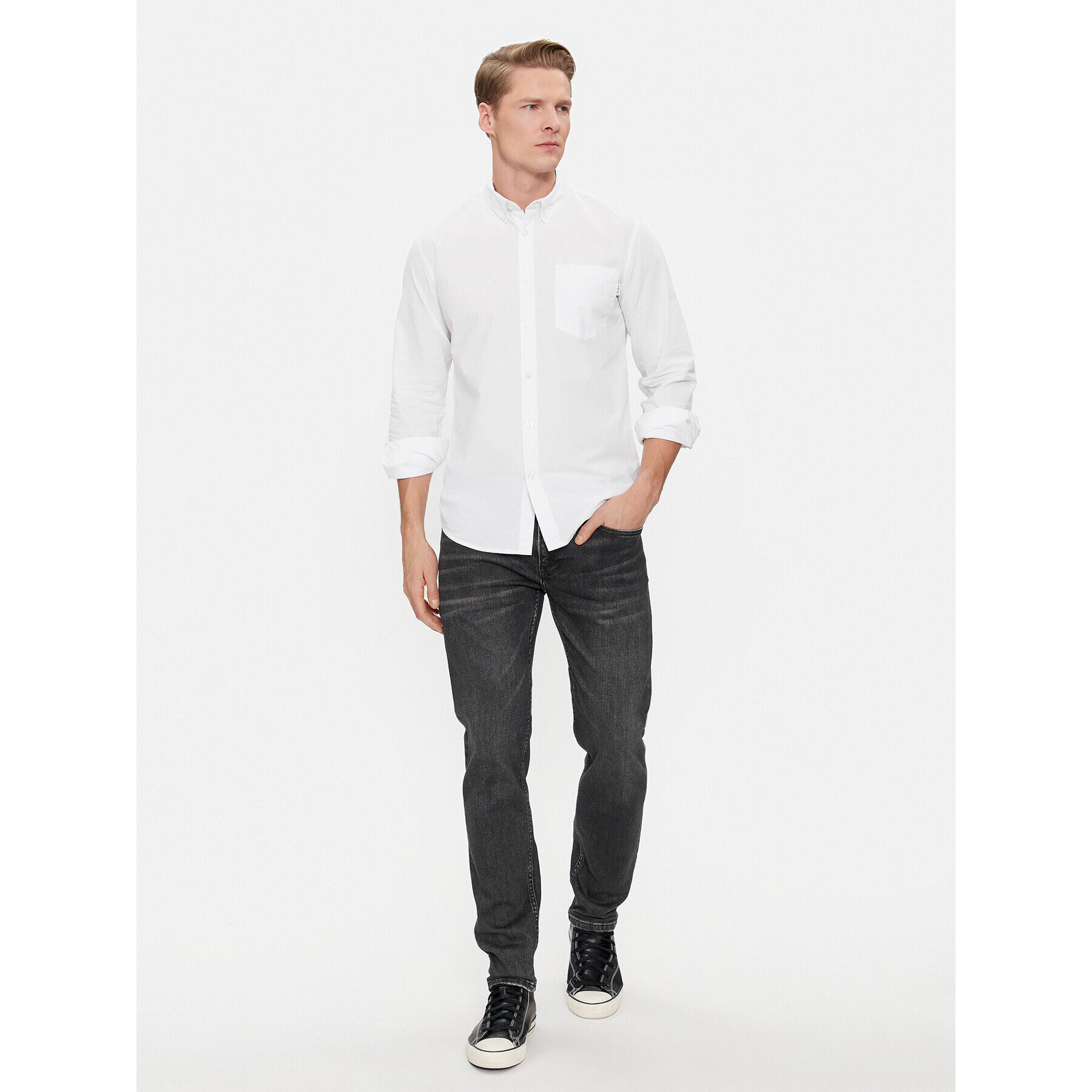 Pepe Jeans Blugi PM207388 Negru Slim Fit - Pled.ro