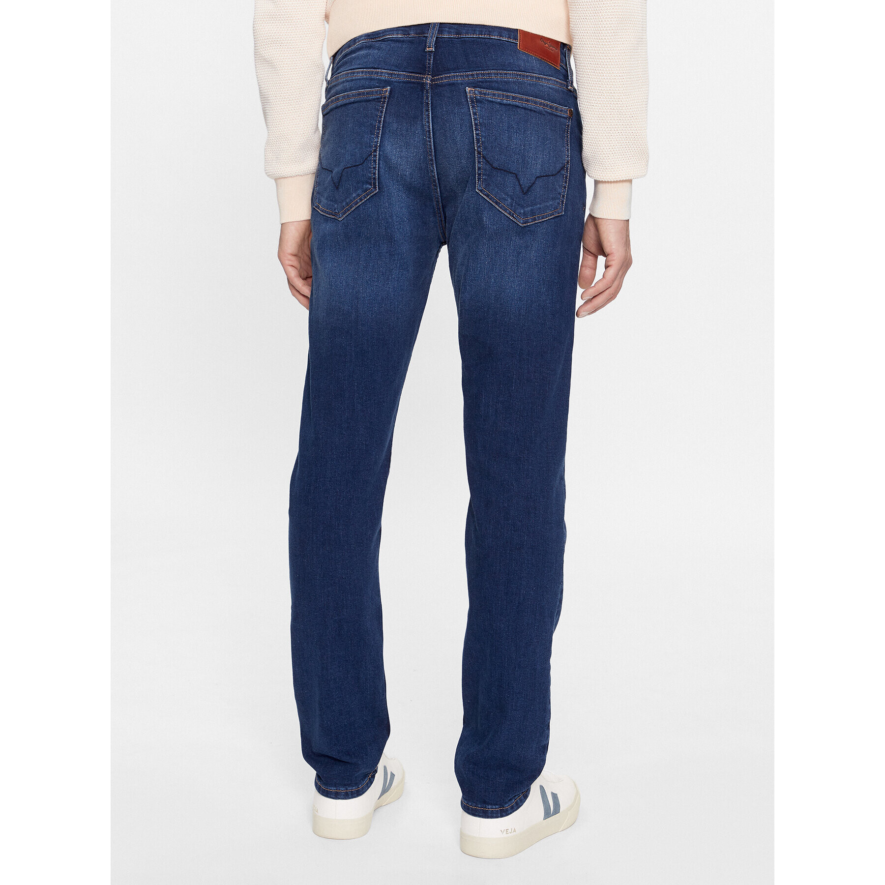 Pepe Jeans Blugi PM207388CT4 Bleumarin Slim Fit - Pled.ro