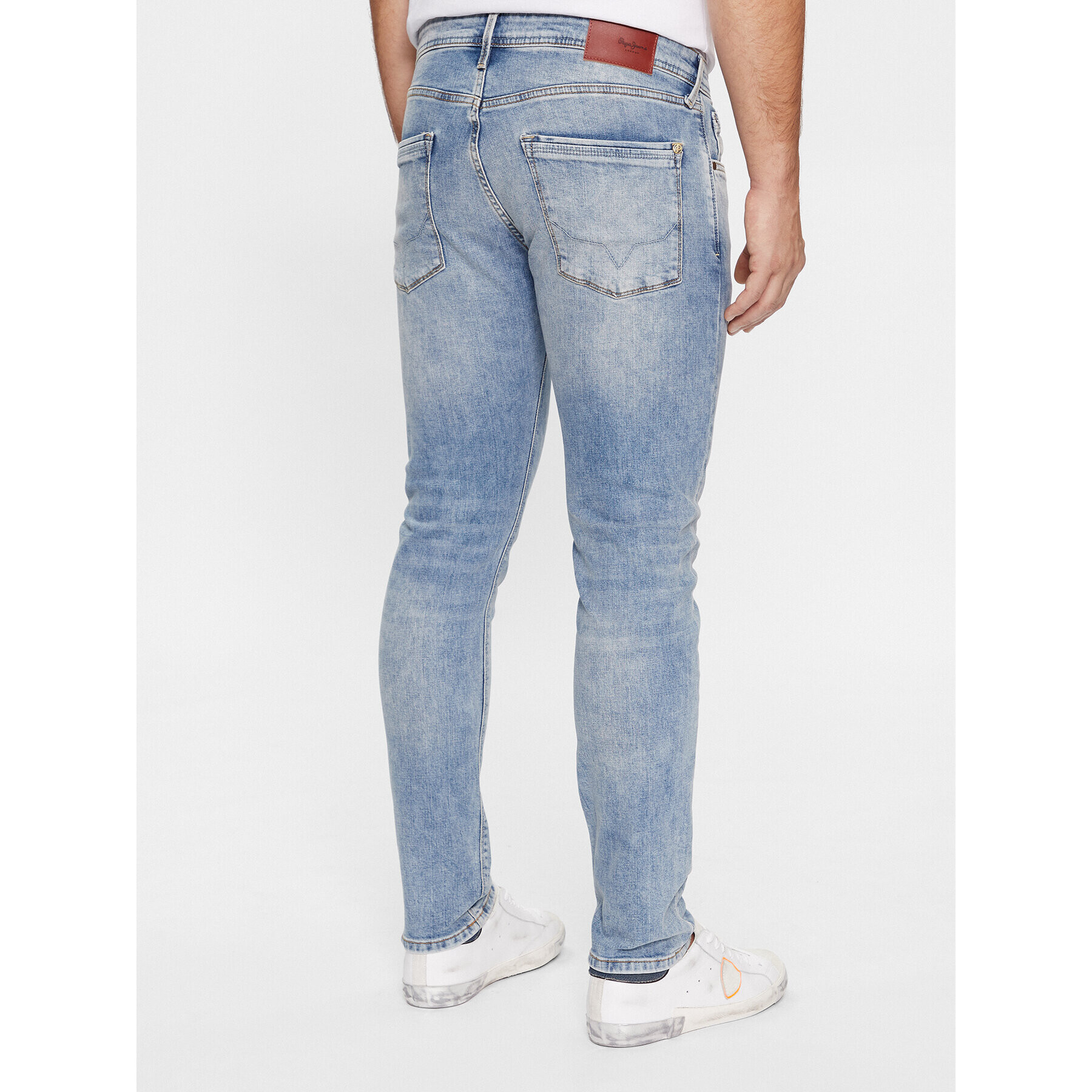 Pepe Jeans Blugi PM207390MN5 Albastru Slim Taper Fit - Pled.ro