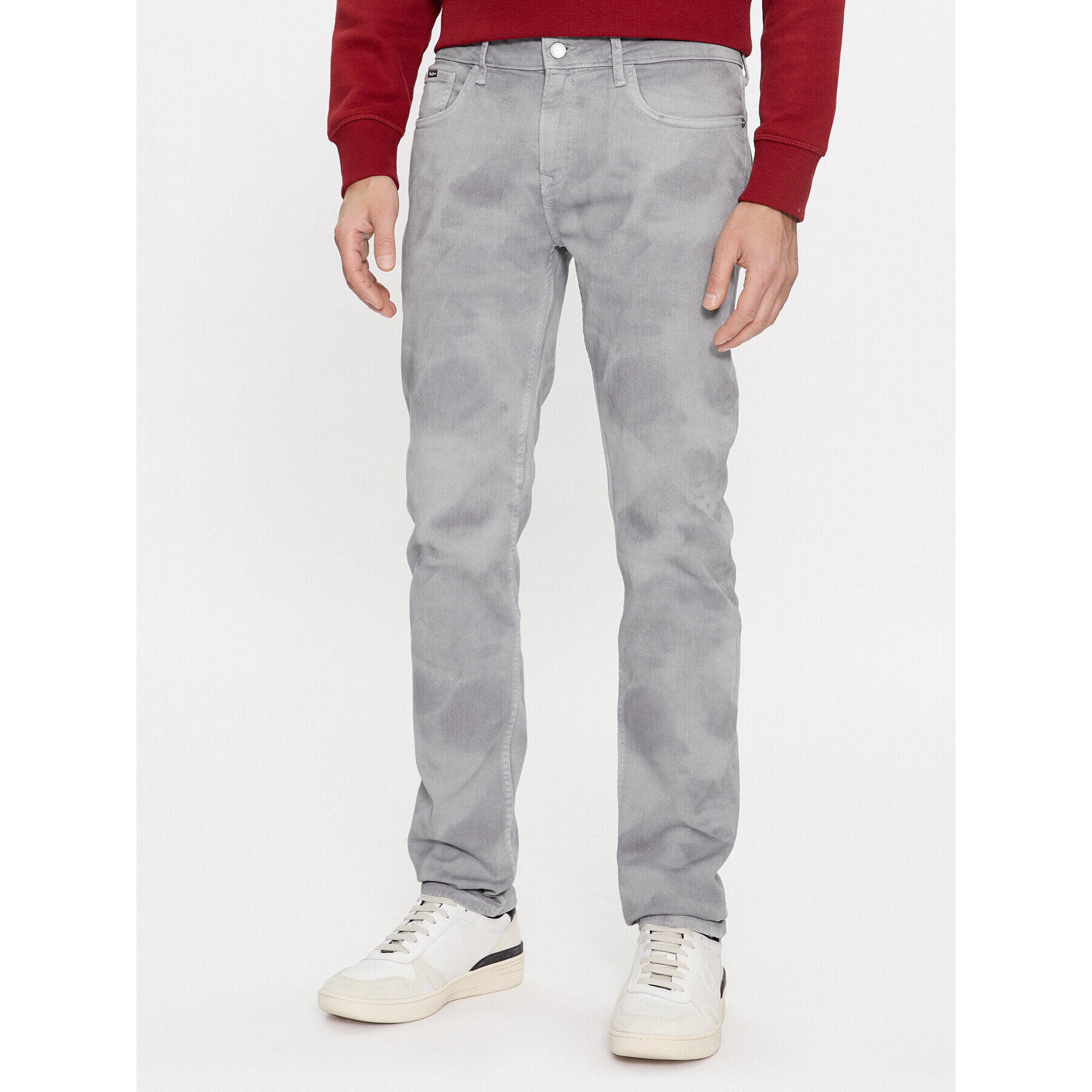 Pepe Jeans Blugi PM207399 Gri Slim Fit - Pled.ro