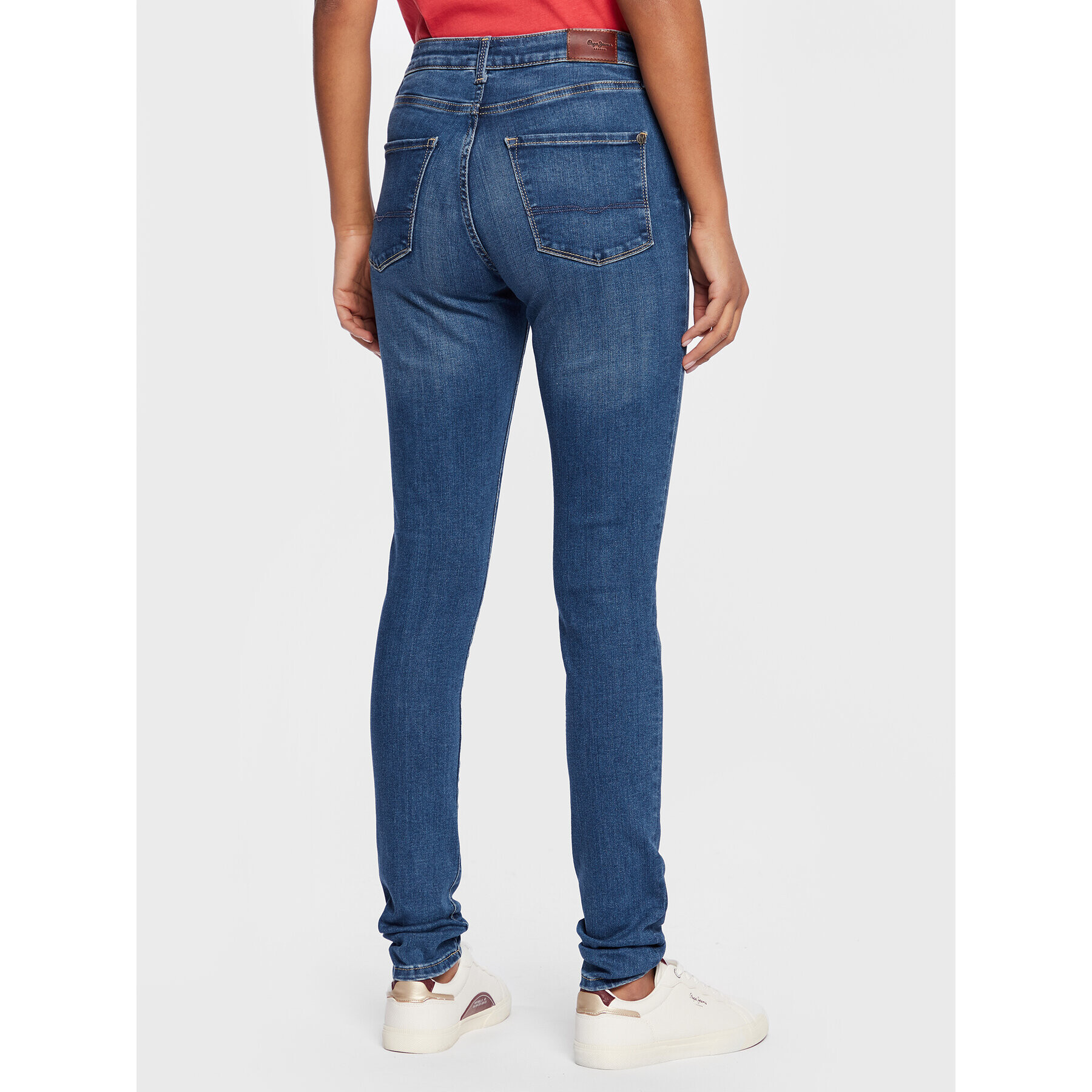 Pepe Jeans Blugi Regent PL204171 Albastru Skinny Fit - Pled.ro