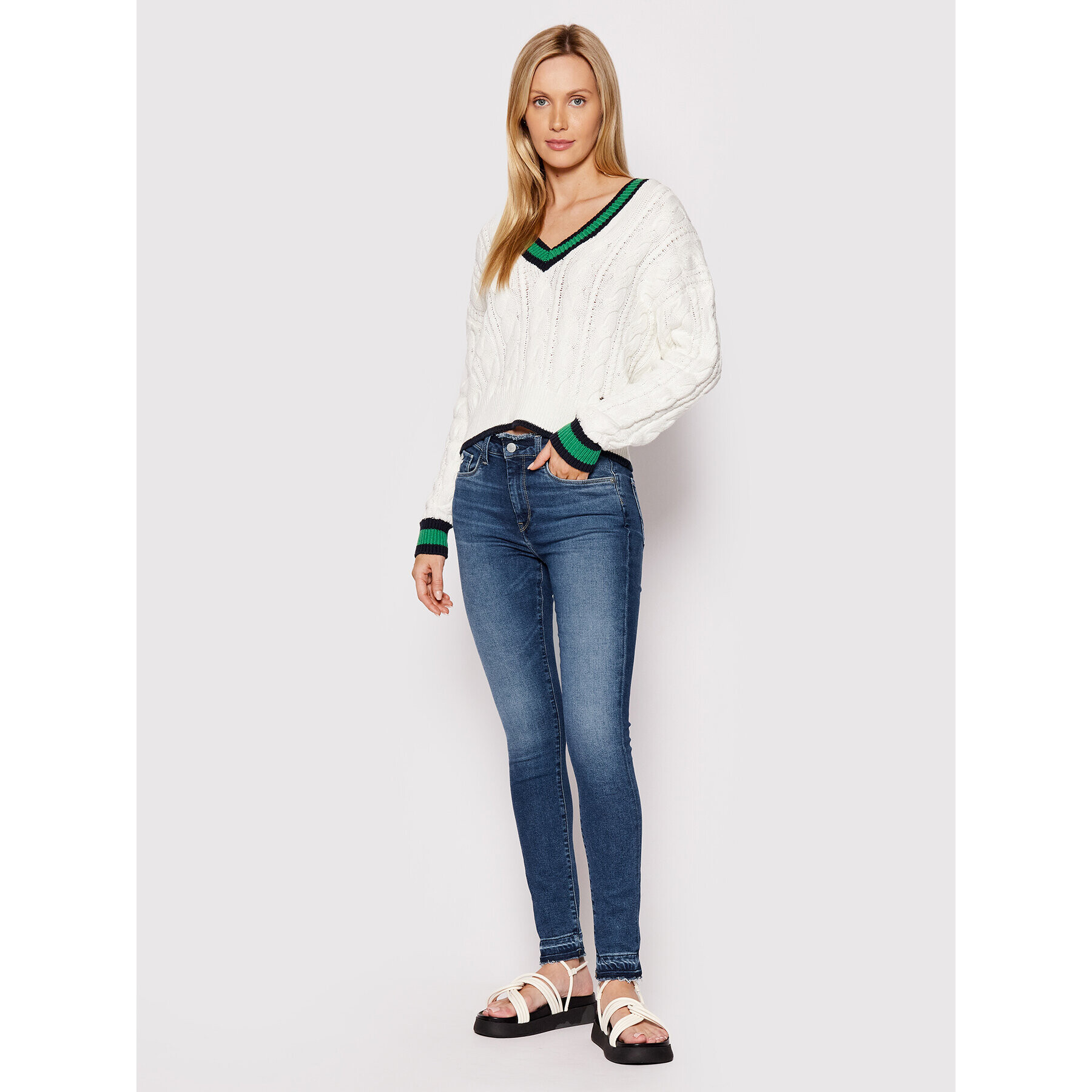 Pepe Jeans Blugi Regent Reclaim PL204297 Albastru Skinny Fit - Pled.ro