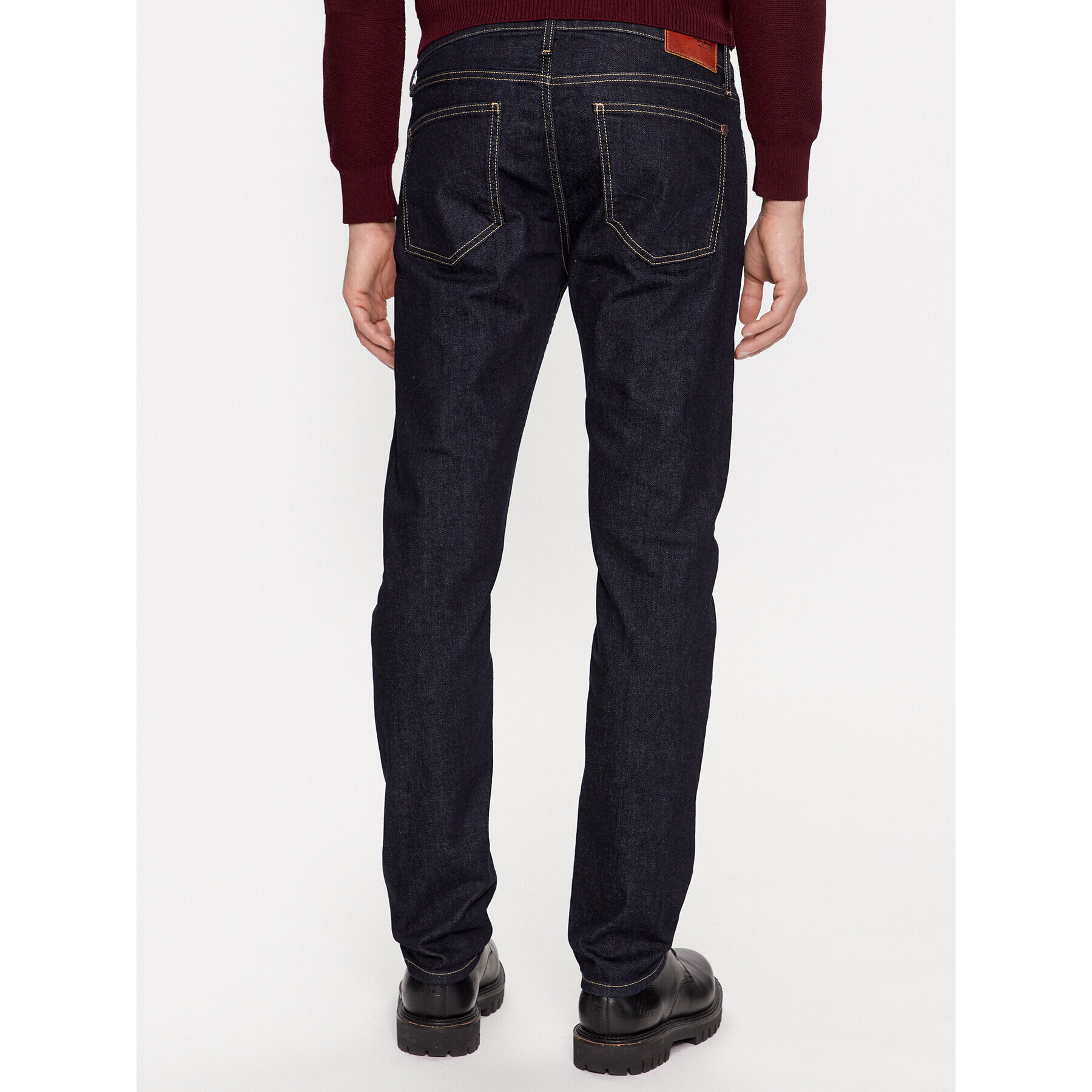 Pepe Jeans Blugi Slim PM207388BC0 Bleumarin Slim Fit - Pled.ro