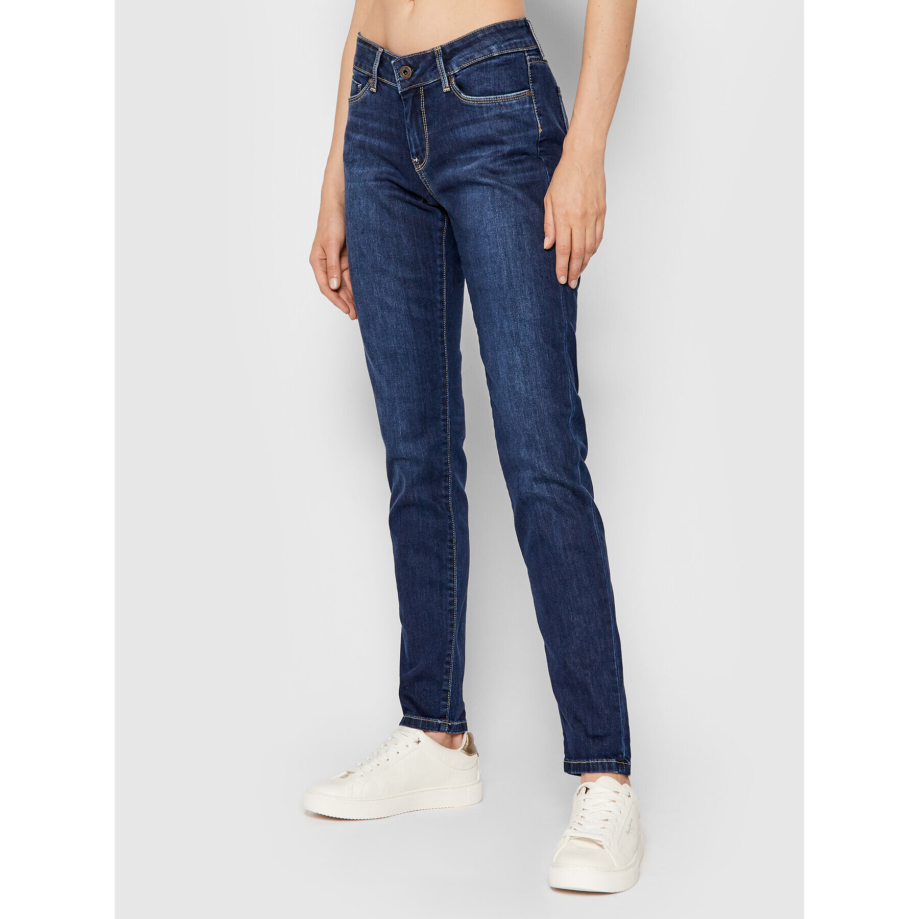 Pepe Jeans Blugi Soho PL201040 Bleumarin Skinny Fit - Pled.ro