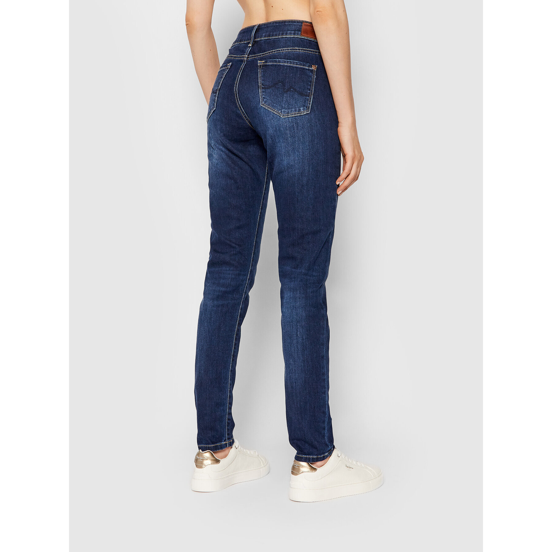 Pepe Jeans Blugi Soho PL201040 Bleumarin Skinny Fit - Pled.ro