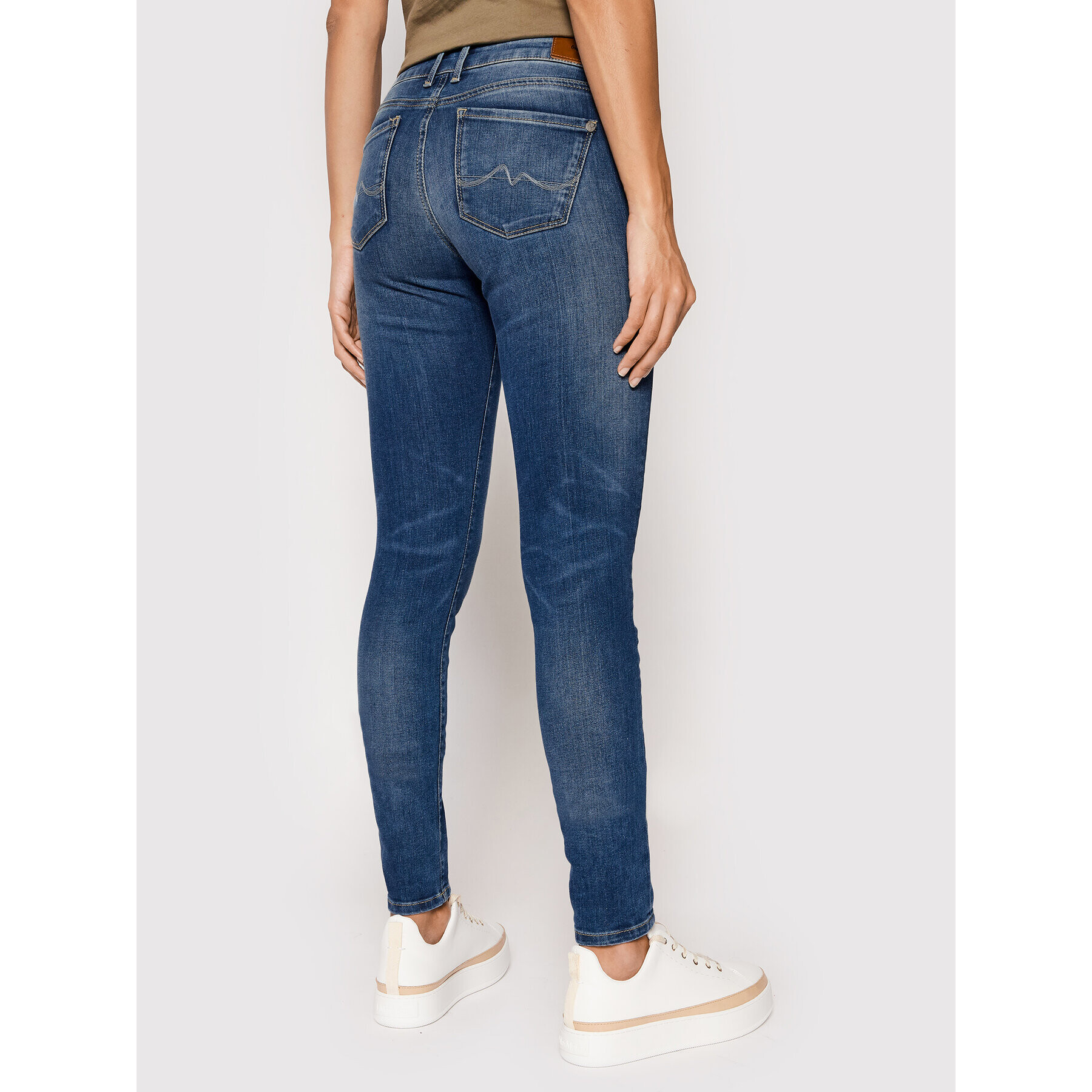 Pepe Jeans Blugi Soho PL204174 Albastru Skinny Fit - Pled.ro