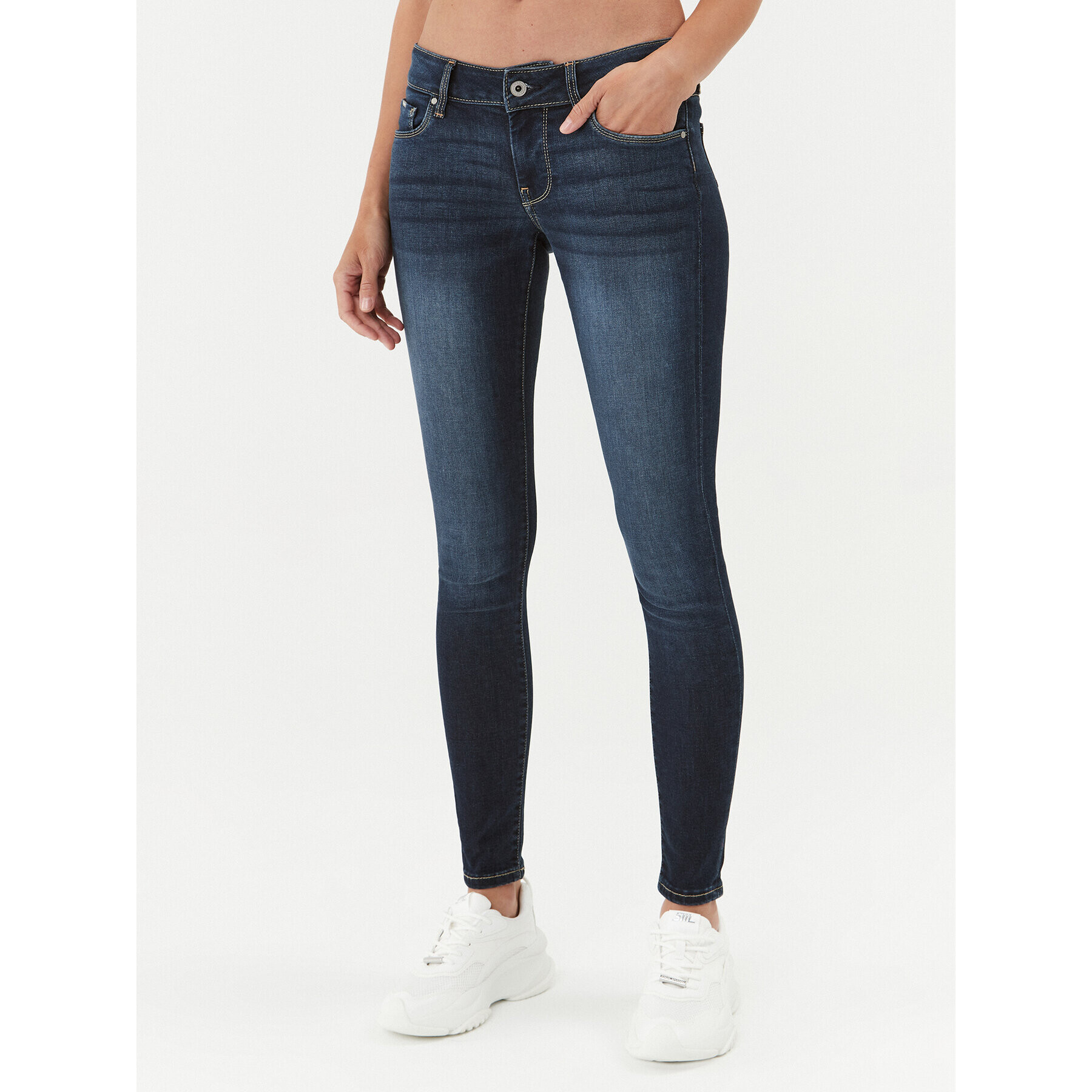 Pepe Jeans Blugi Soho PL204174 Bleumarin Skinny Fit - Pled.ro