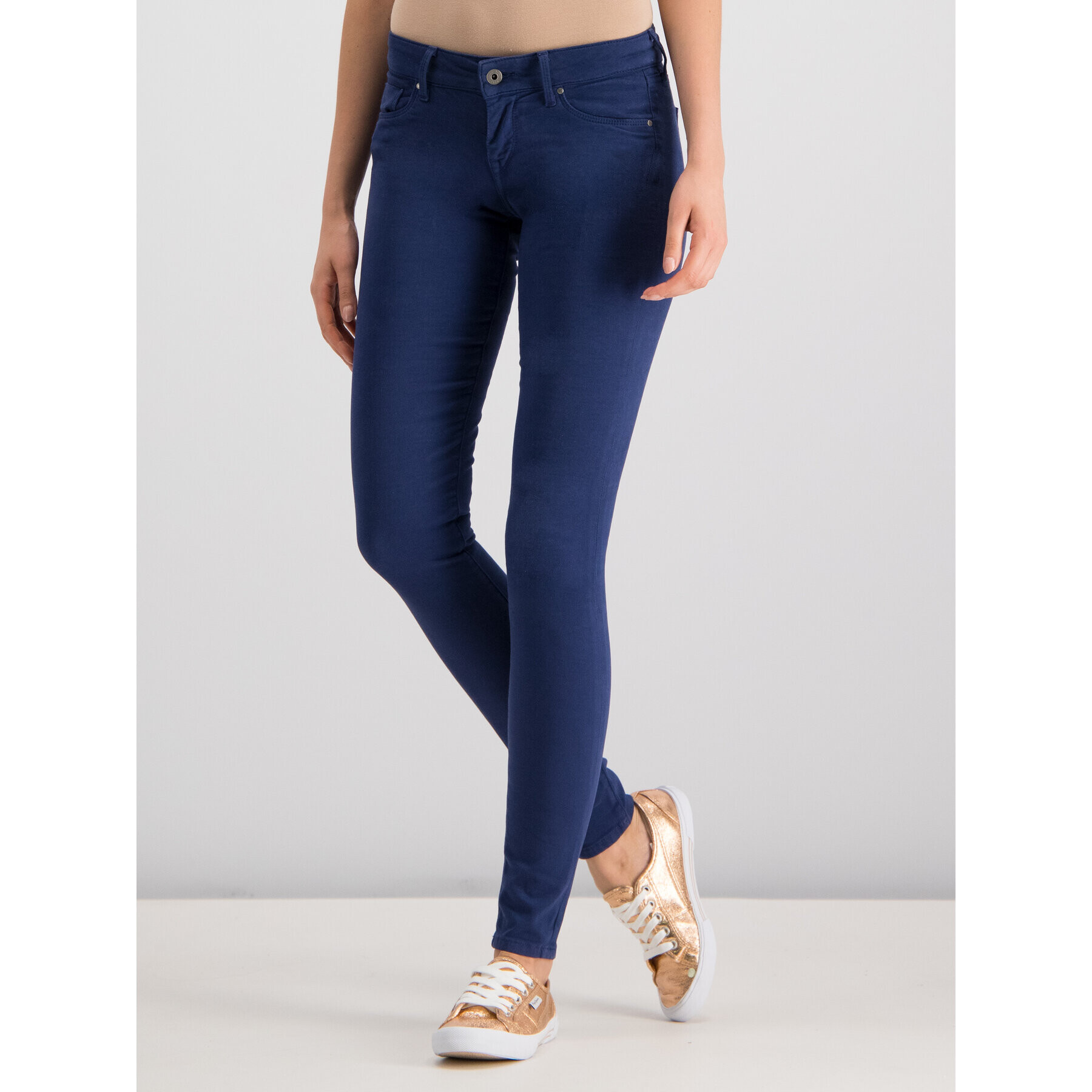 Pepe Jeans Blugi Soho PL210804 Bleumarin Skinny Fit - Pled.ro