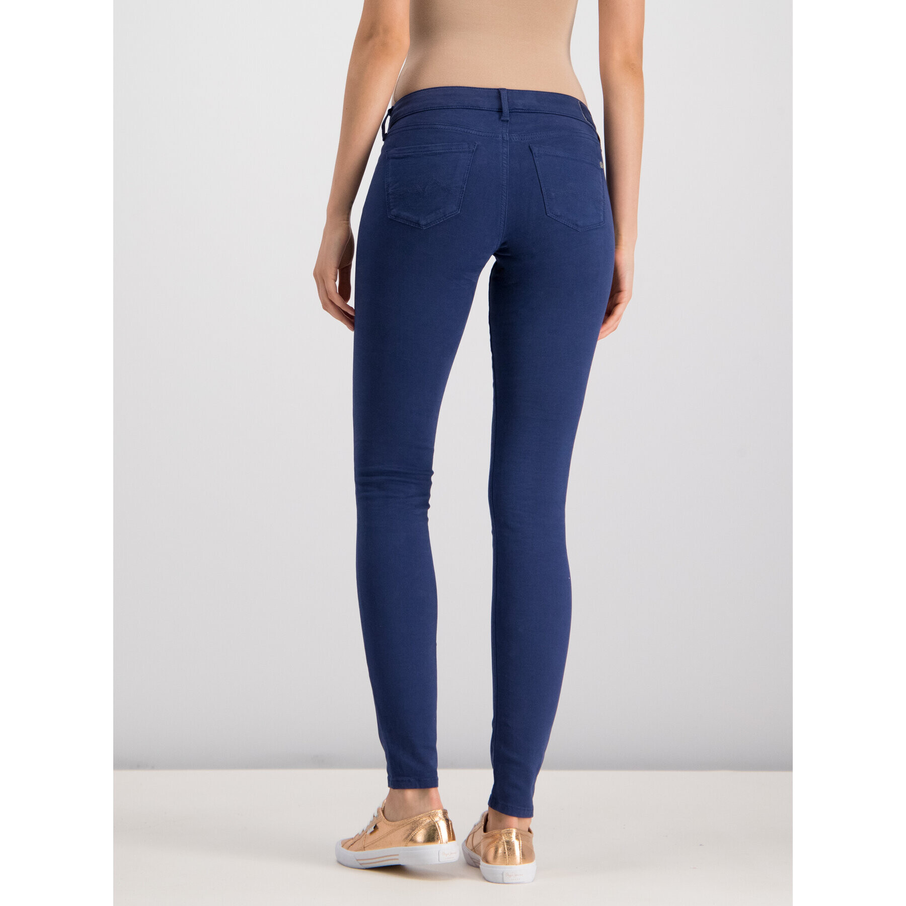 Pepe Jeans Blugi Soho PL210804 Bleumarin Skinny Fit - Pled.ro