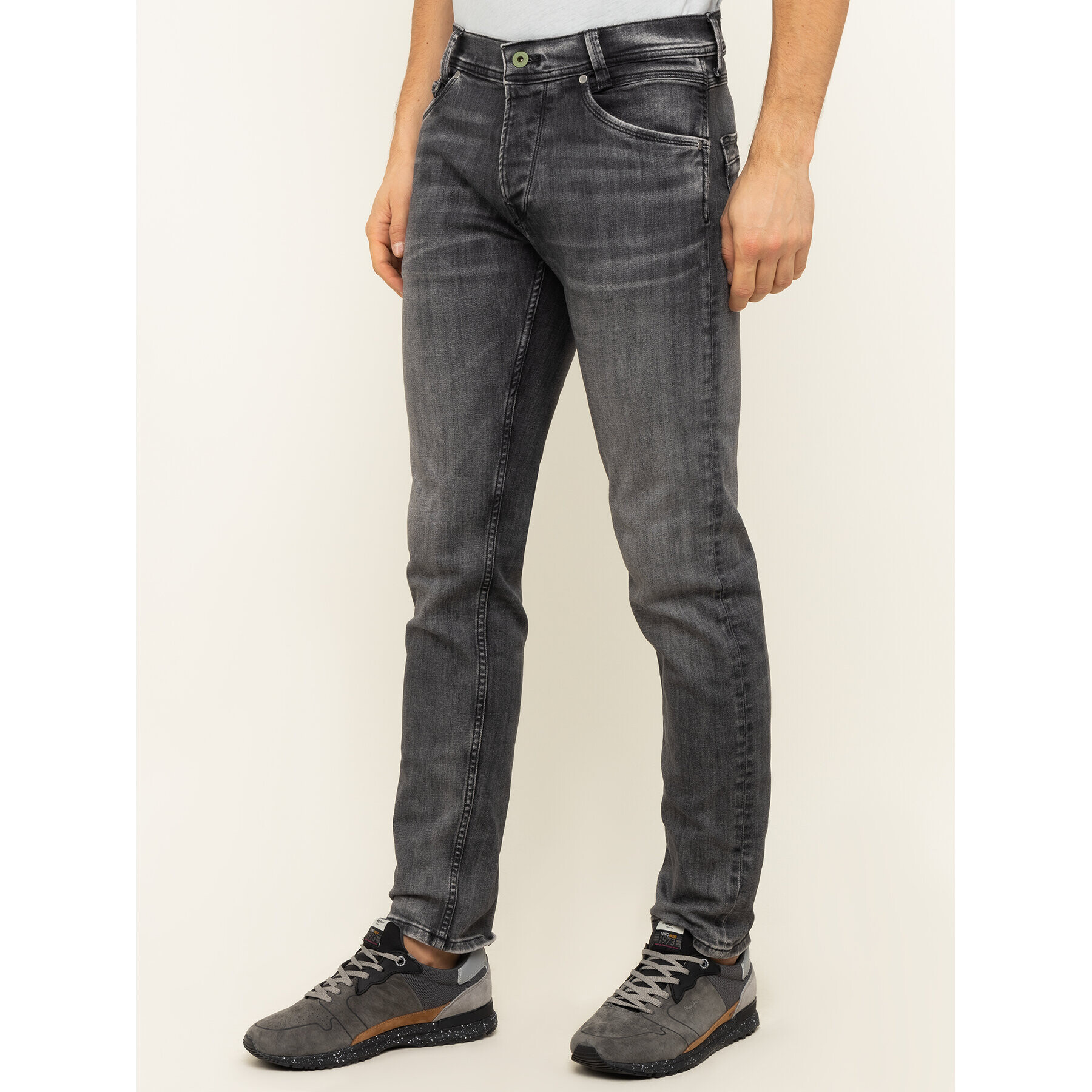 Pepe Jeans Blugi Spike PM200029 Gri Slim Fit - Pled.ro