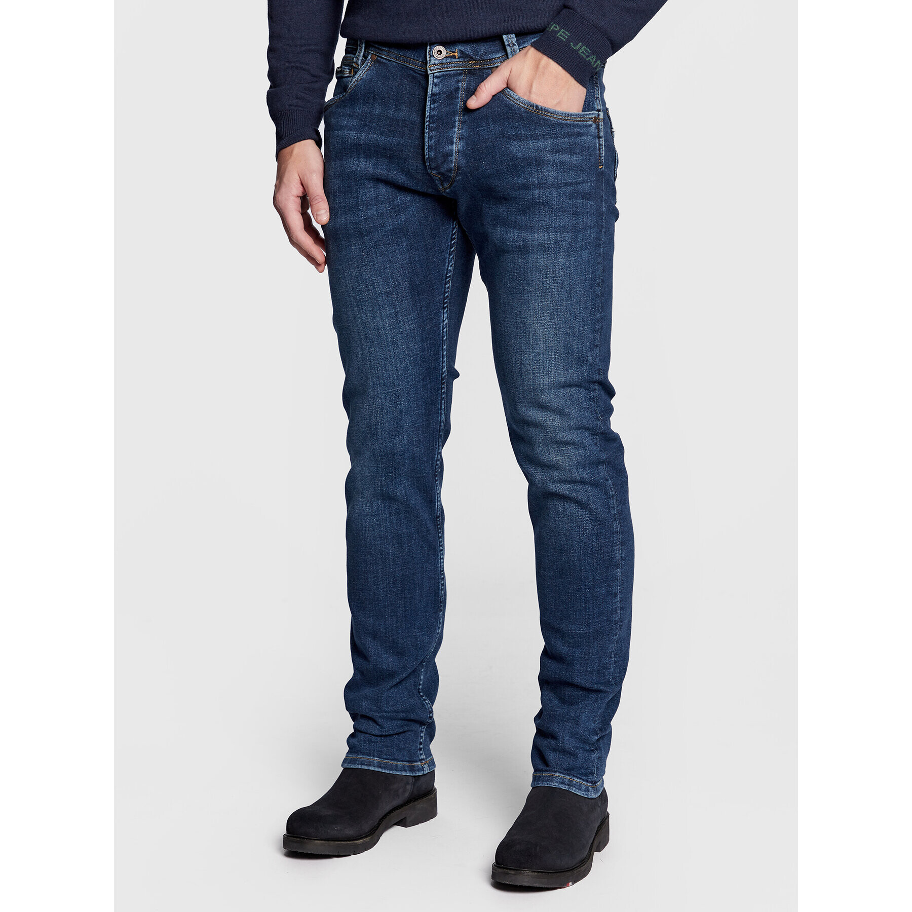 Pepe Jeans Blugi Spike PM206325 Albastru Regular Fit - Pled.ro