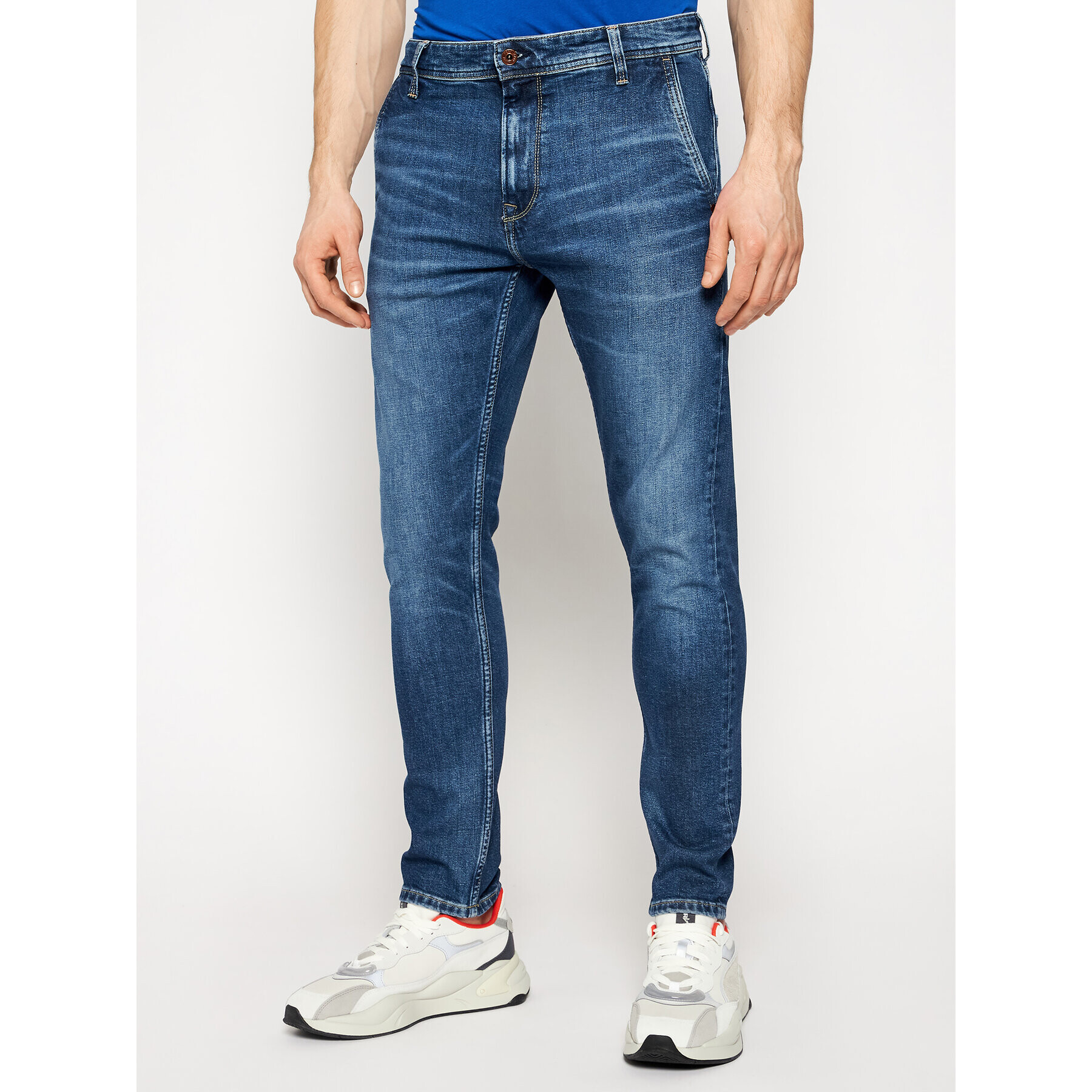 Pepe Jeans Blugi Stan PM205899 Bleumarin Tappered Fit - Pled.ro