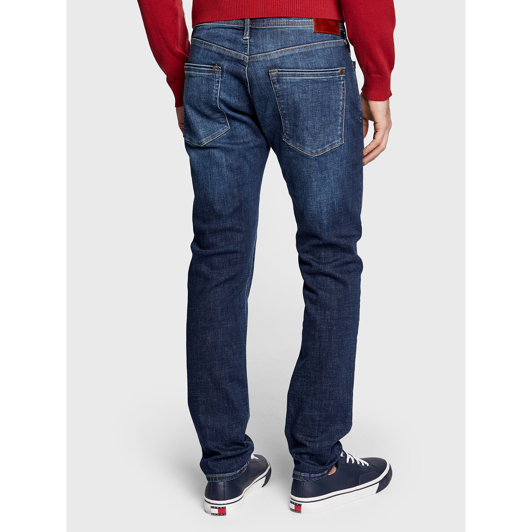 Pepe Jeans Blugi Stanley PM206326 Albastru Taper Fit - Pled.ro