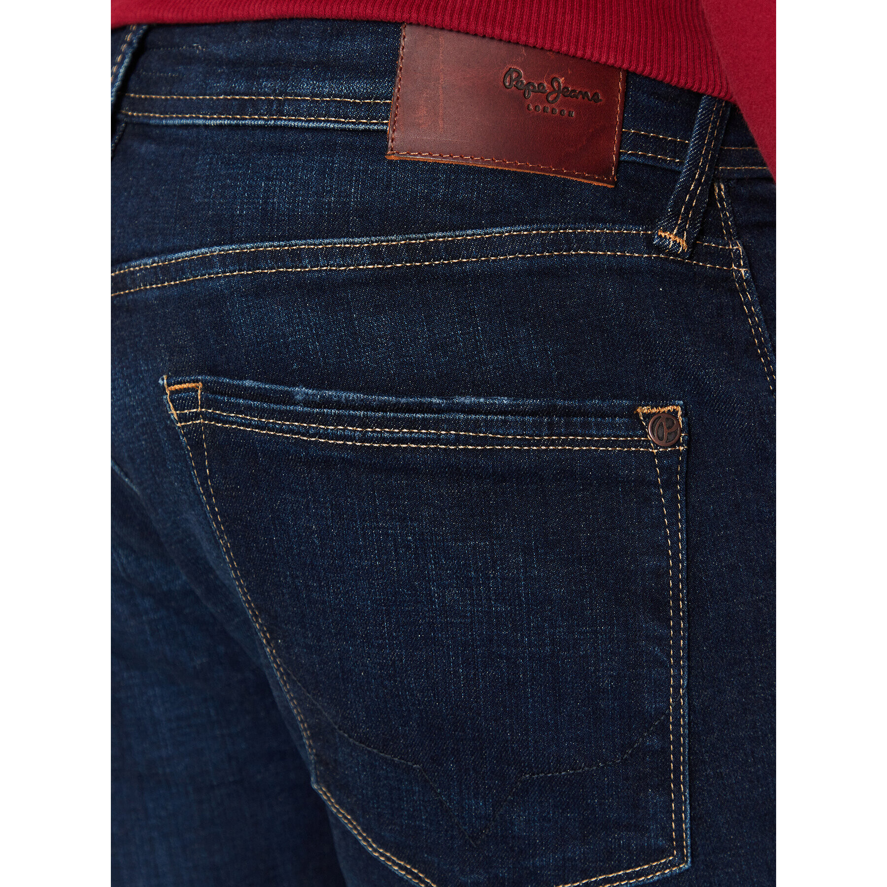 Pepe Jeans Blugi Stanley PM206326 Albastru Taper Fit - Pled.ro