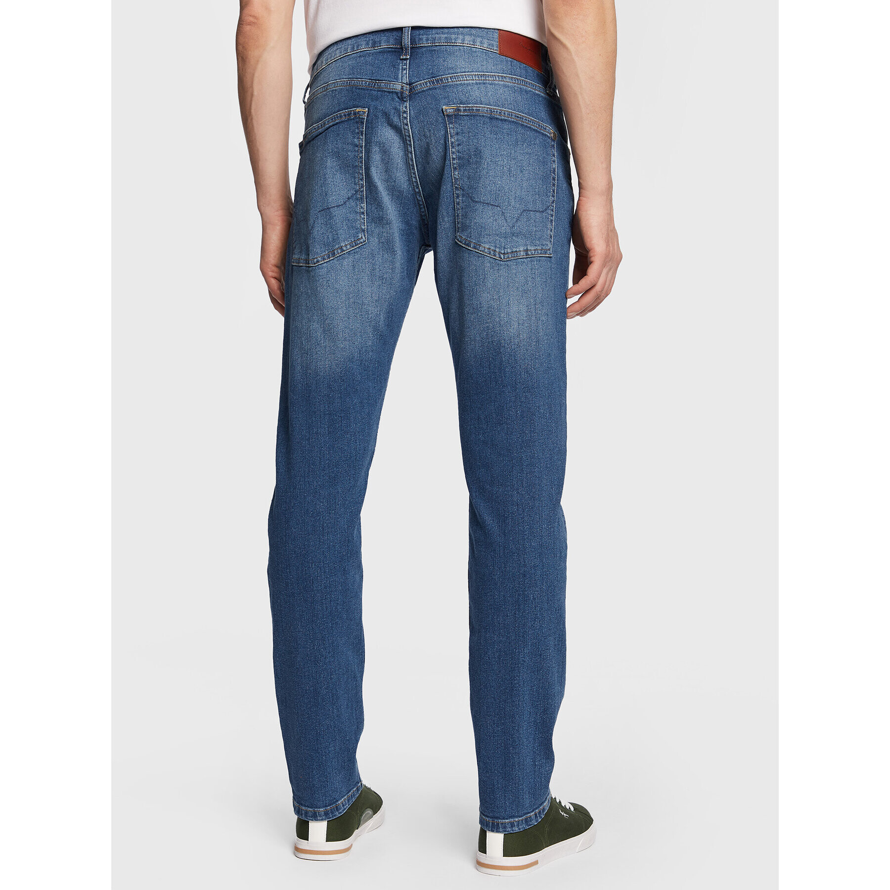 Pepe Jeans Blugi Stanley PM206326 Bleumarin Taper Fit - Pled.ro