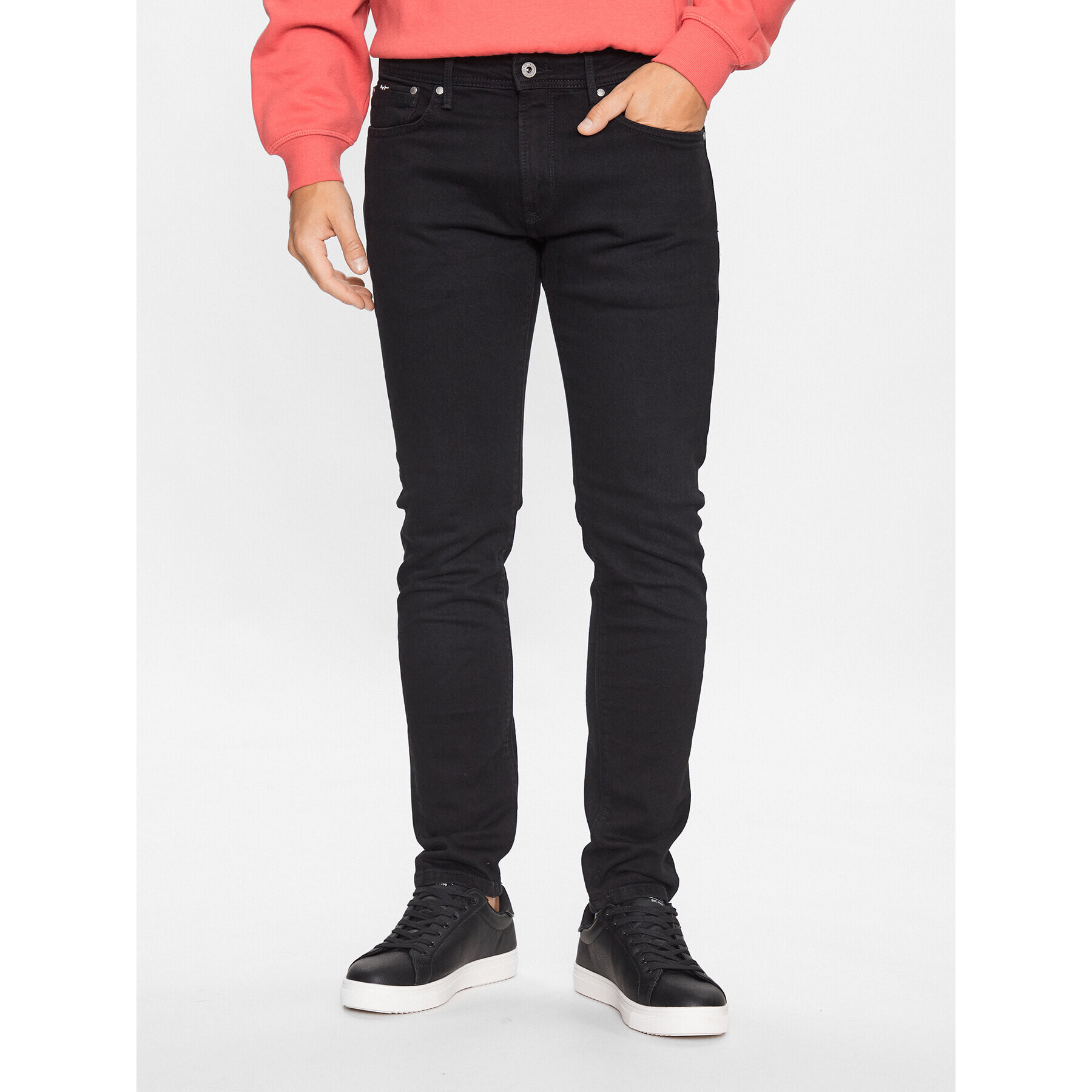 Pepe Jeans Blugi Stanley PM206326 Negru Slim Fit - Pled.ro