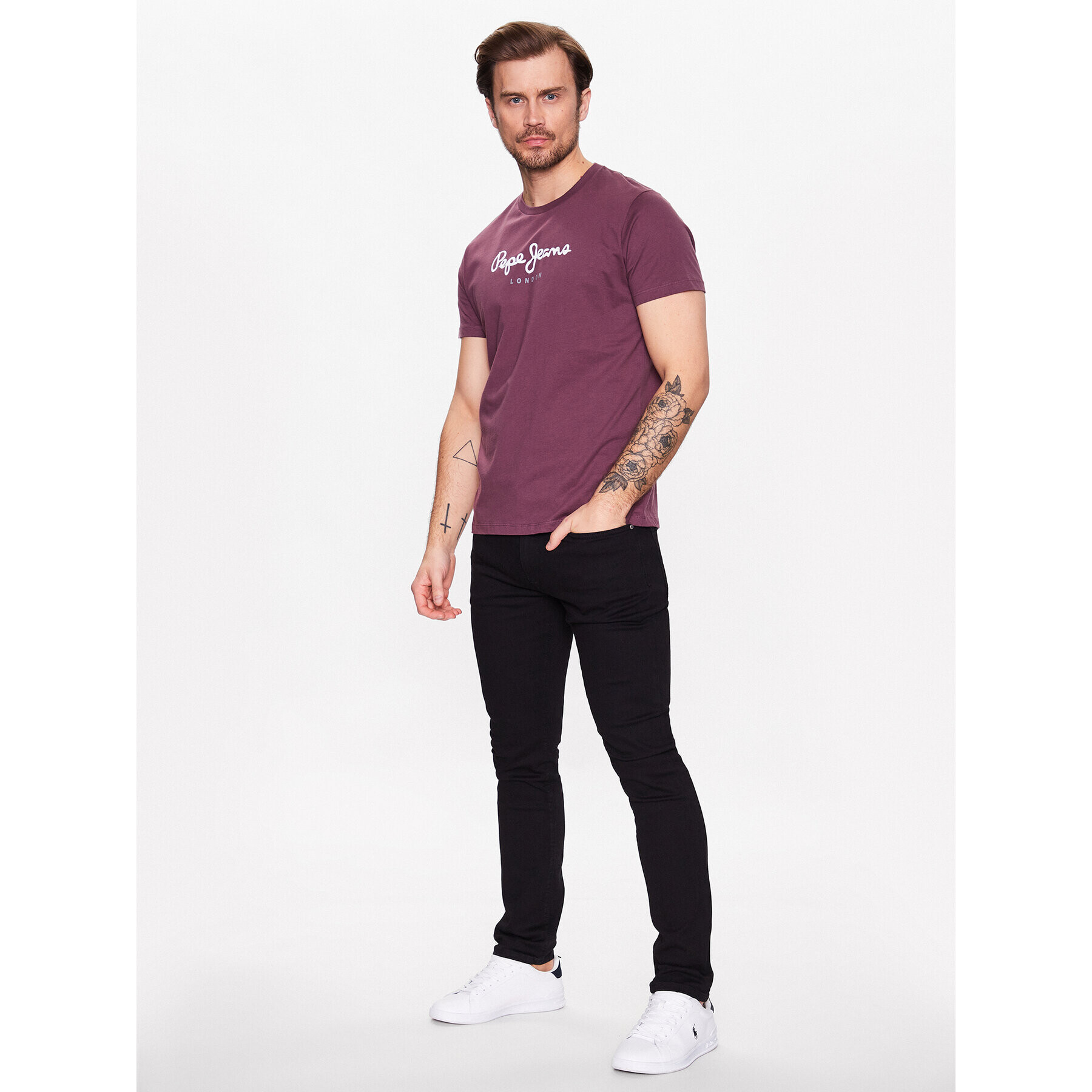 Pepe Jeans Blugi Stanley PM206326XE5 Albastru Regular Fit - Pled.ro