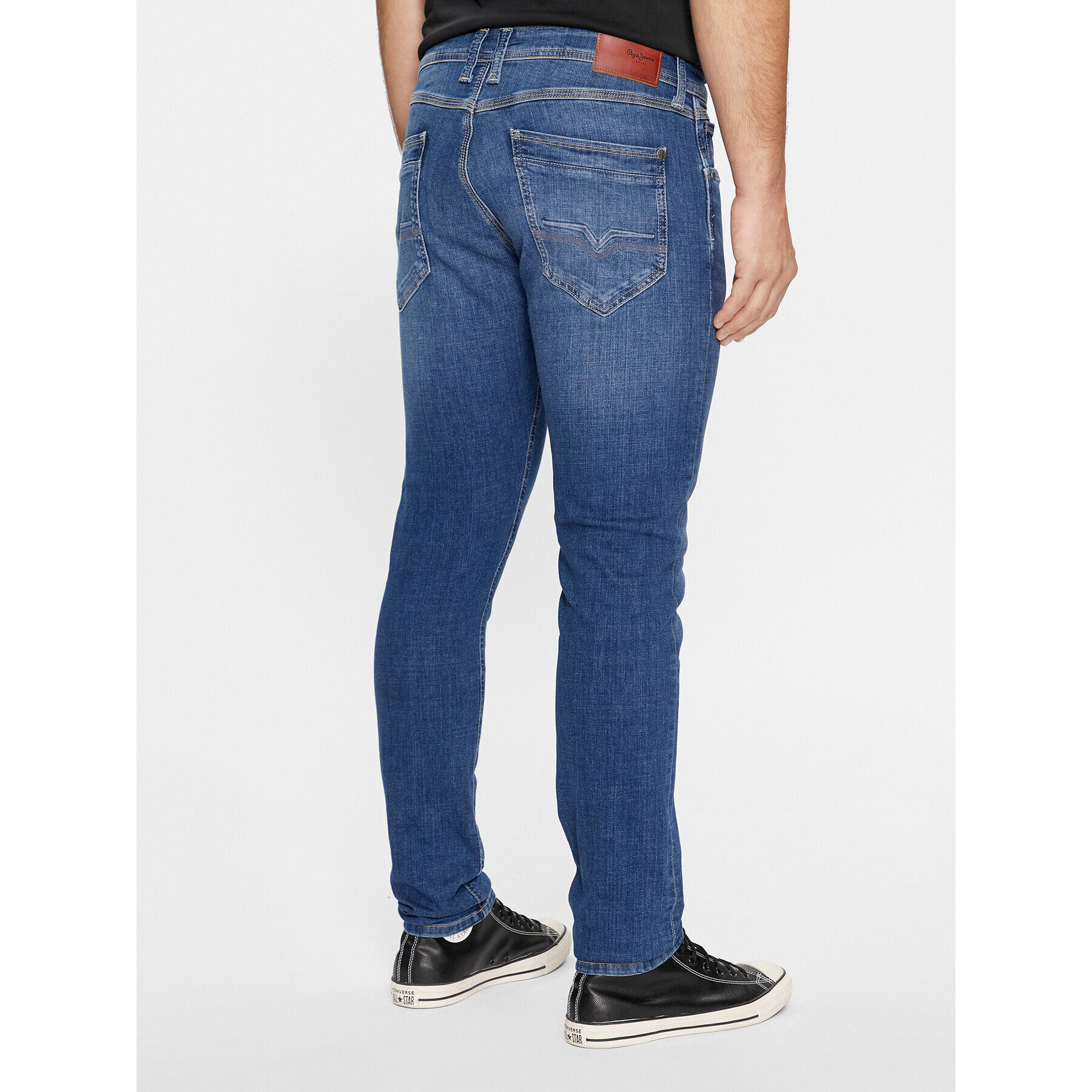 Pepe Jeans Blugi Tapered PM207391HT52 Bleumarin Tapered Leg - Pled.ro