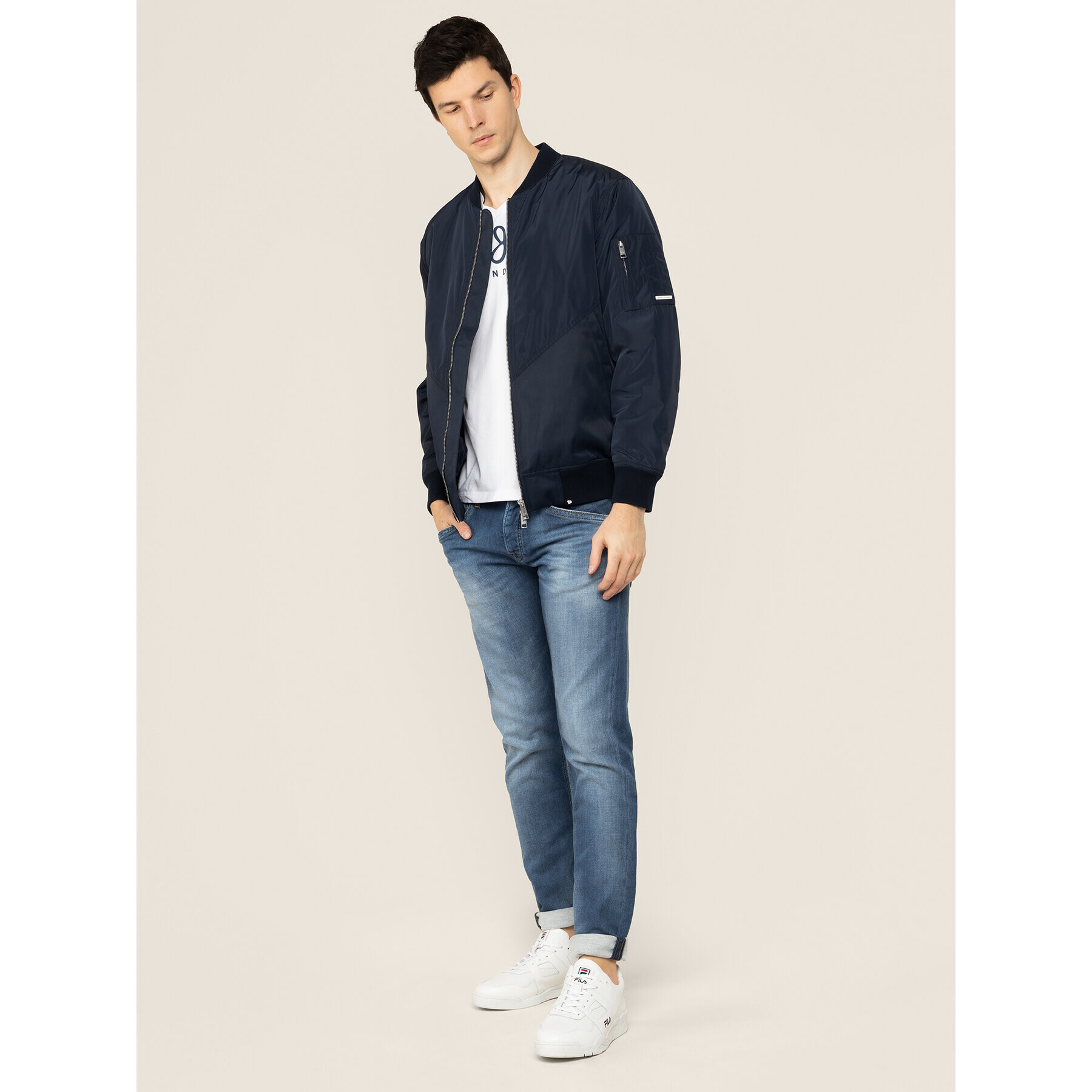 Pepe Jeans Blugi Track PM201100 Bleumarin Regular Fit - Pled.ro