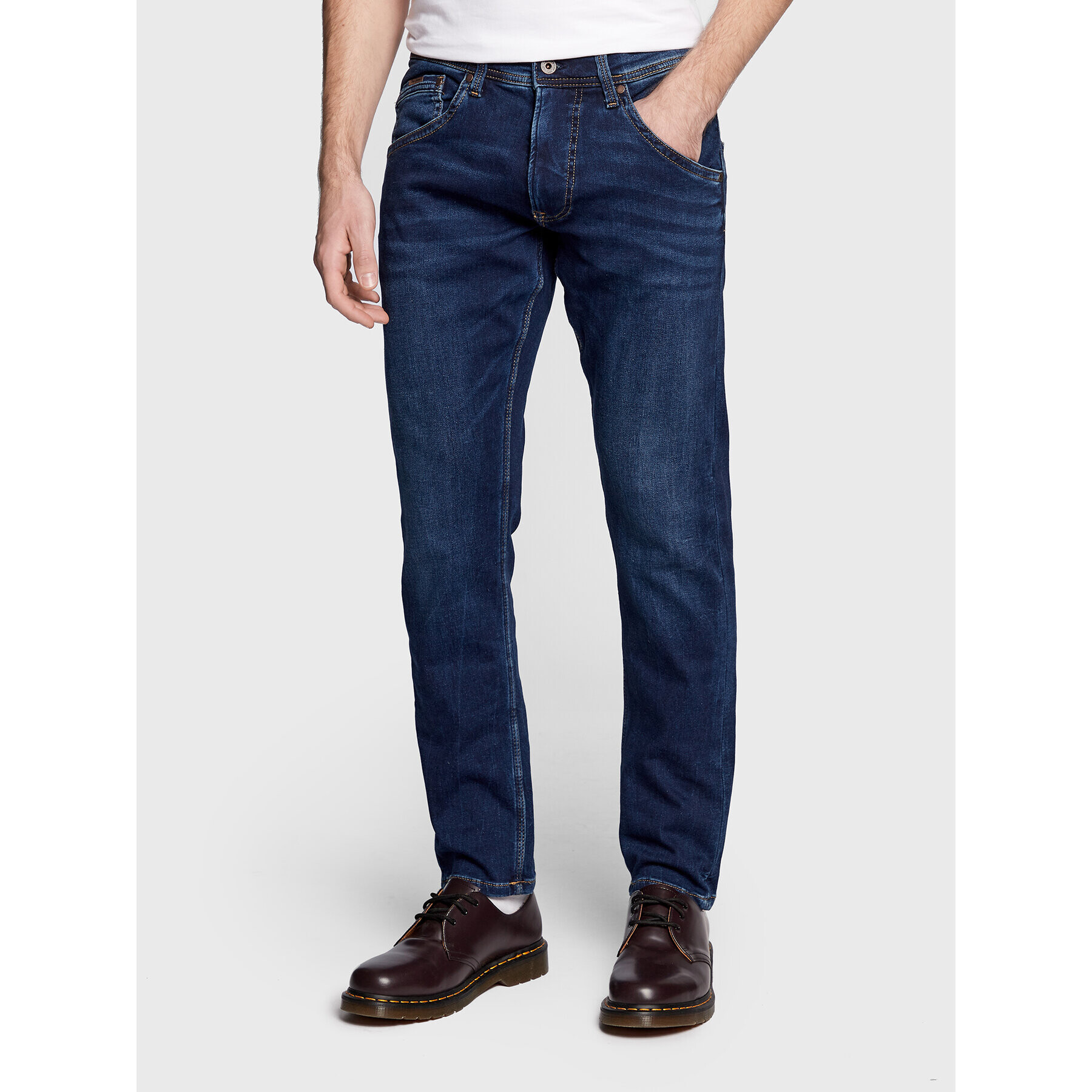 Pepe Jeans Blugi Track PM206328 Bleumarin Regular Fit - Pled.ro