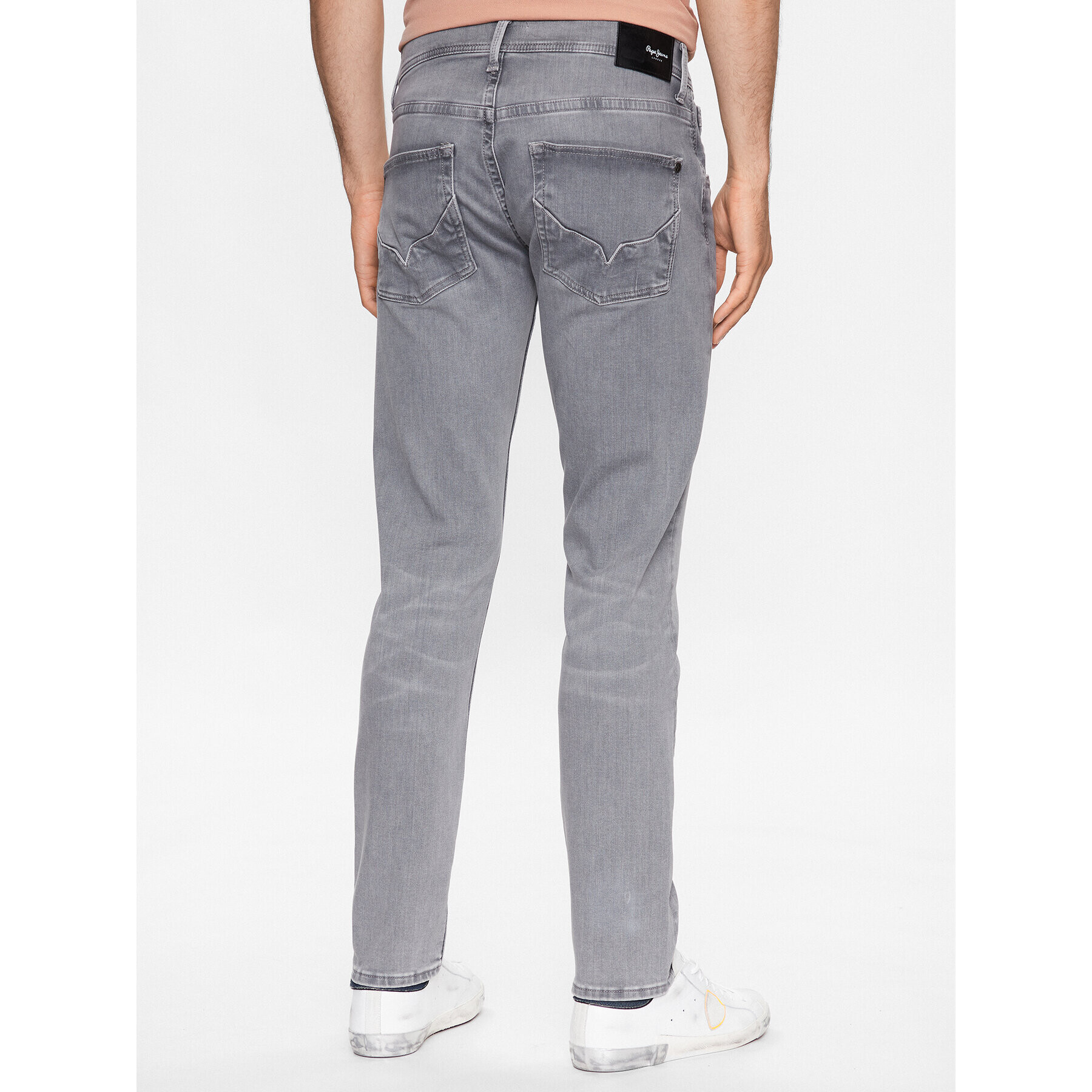 Pepe Jeans Blugi Track PM206328 Gri Regular Fit - Pled.ro