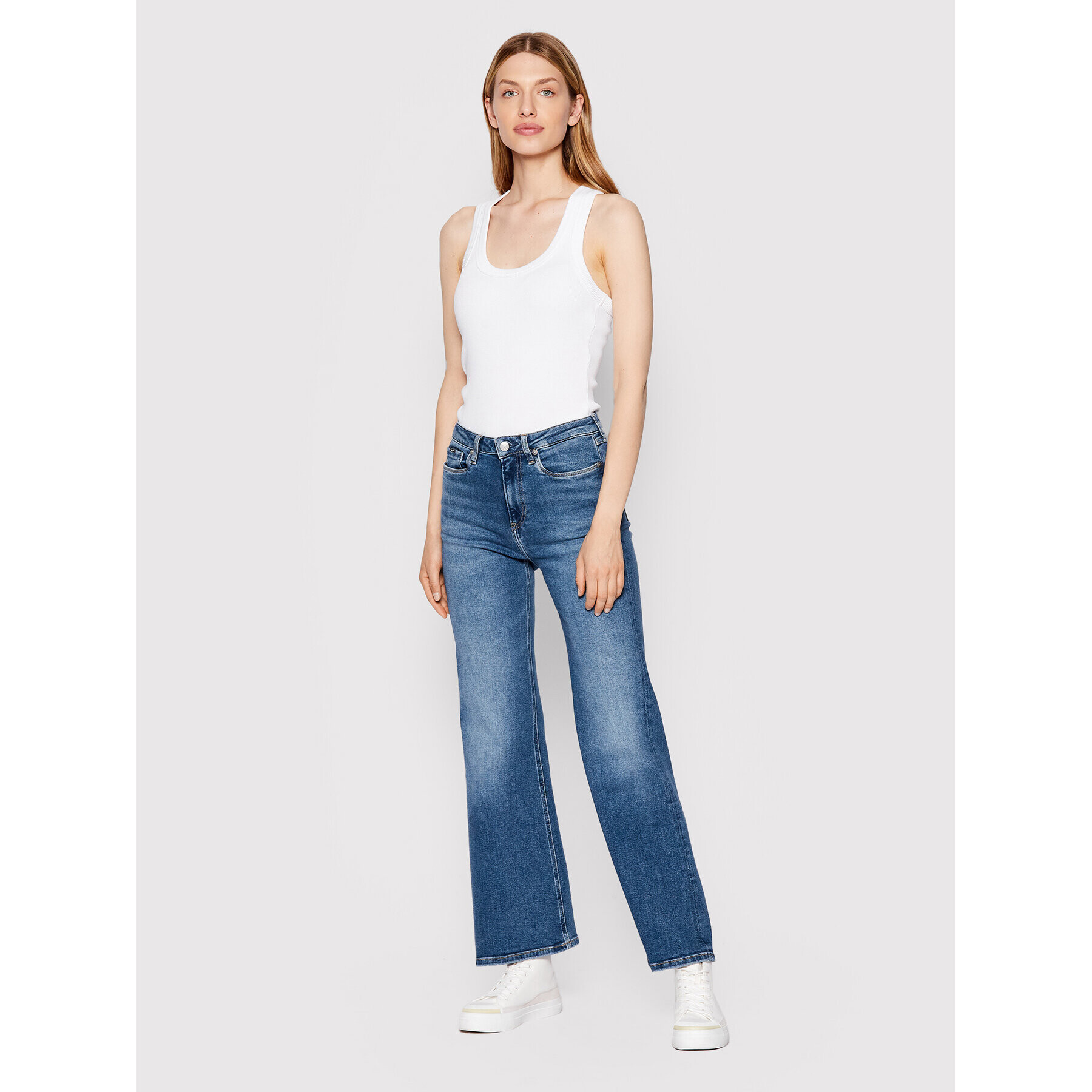 Pepe Jeans Blugi Willa PL204299 Albastru Flare Fit - Pled.ro