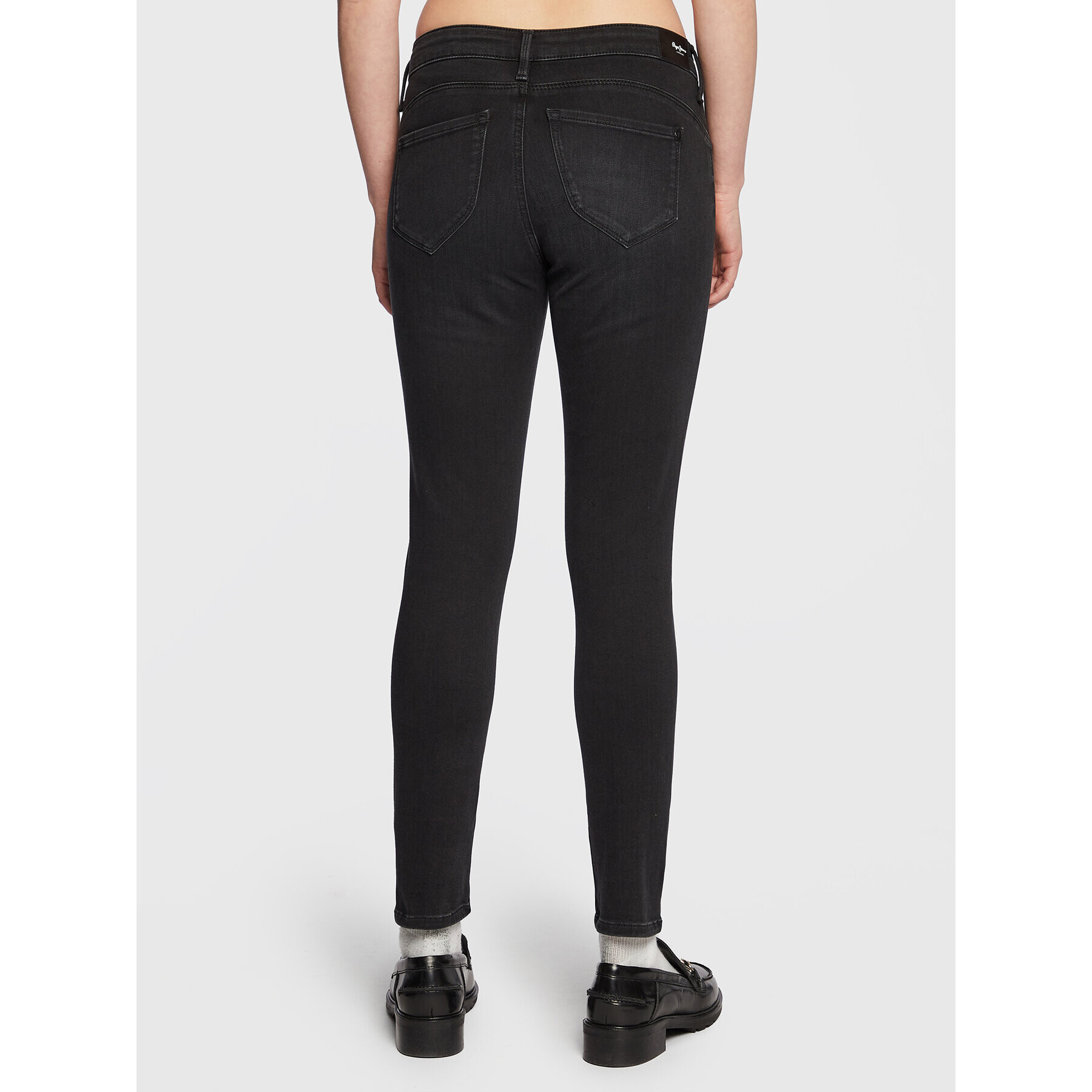 Pepe Jeans Blugi Zoe PL204177 Negru Skinny Fit - Pled.ro