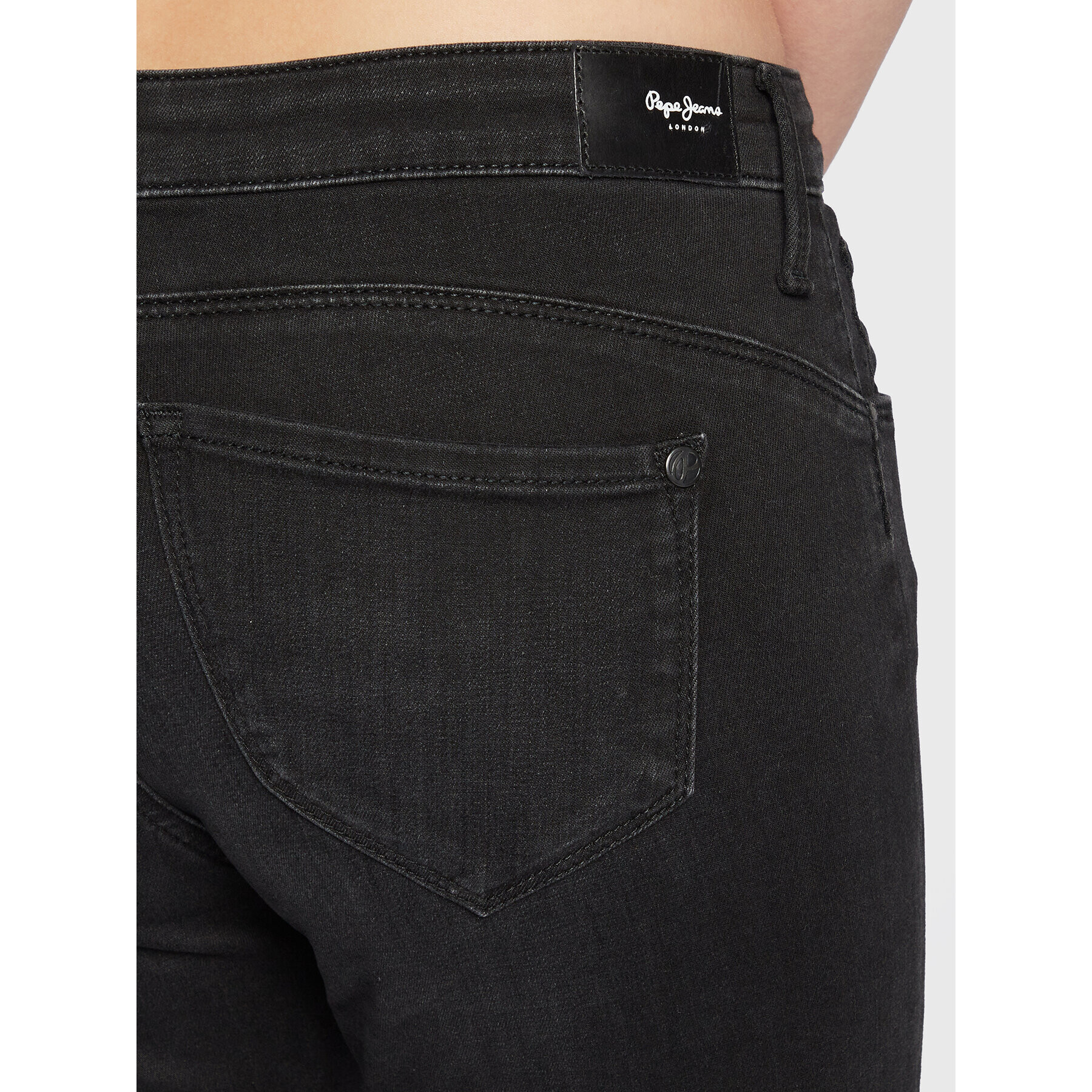 Pepe Jeans Blugi Zoe PL204177 Negru Skinny Fit - Pled.ro