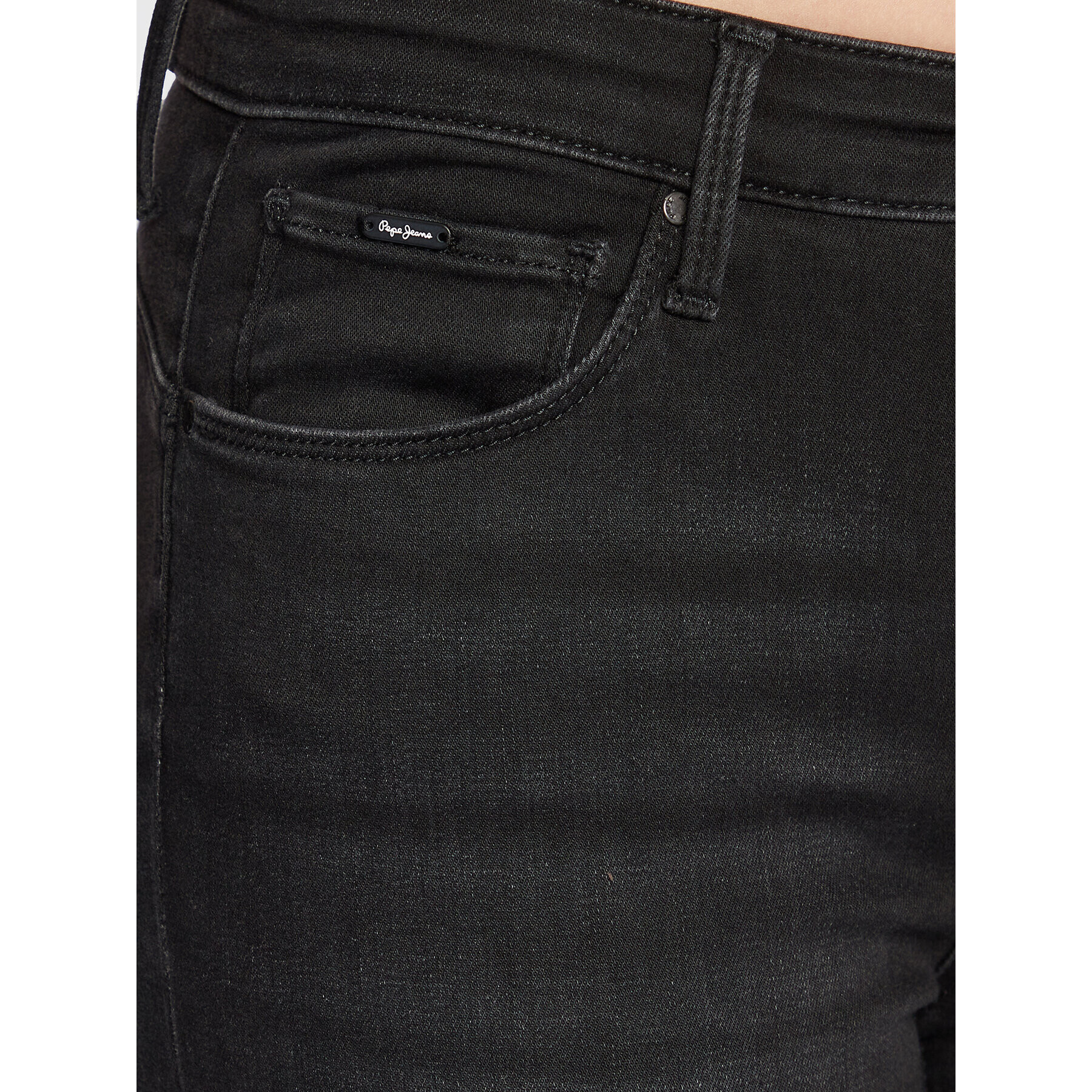 Pepe Jeans Blugi Zoe PL204177 Negru Skinny Fit - Pled.ro