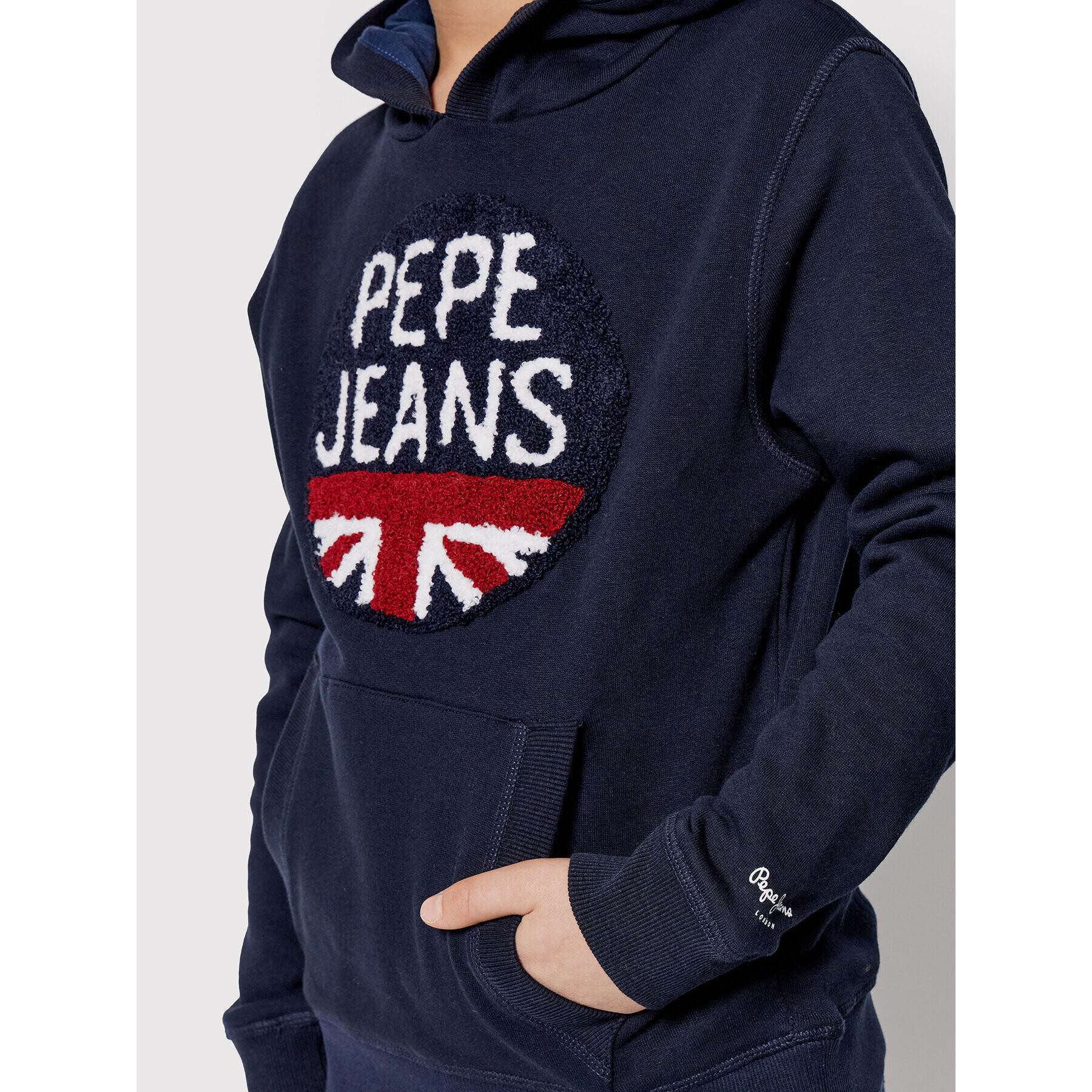 Pepe Jeans Bluză Alexander PB581258 Bleumarin Regular Fit - Pled.ro