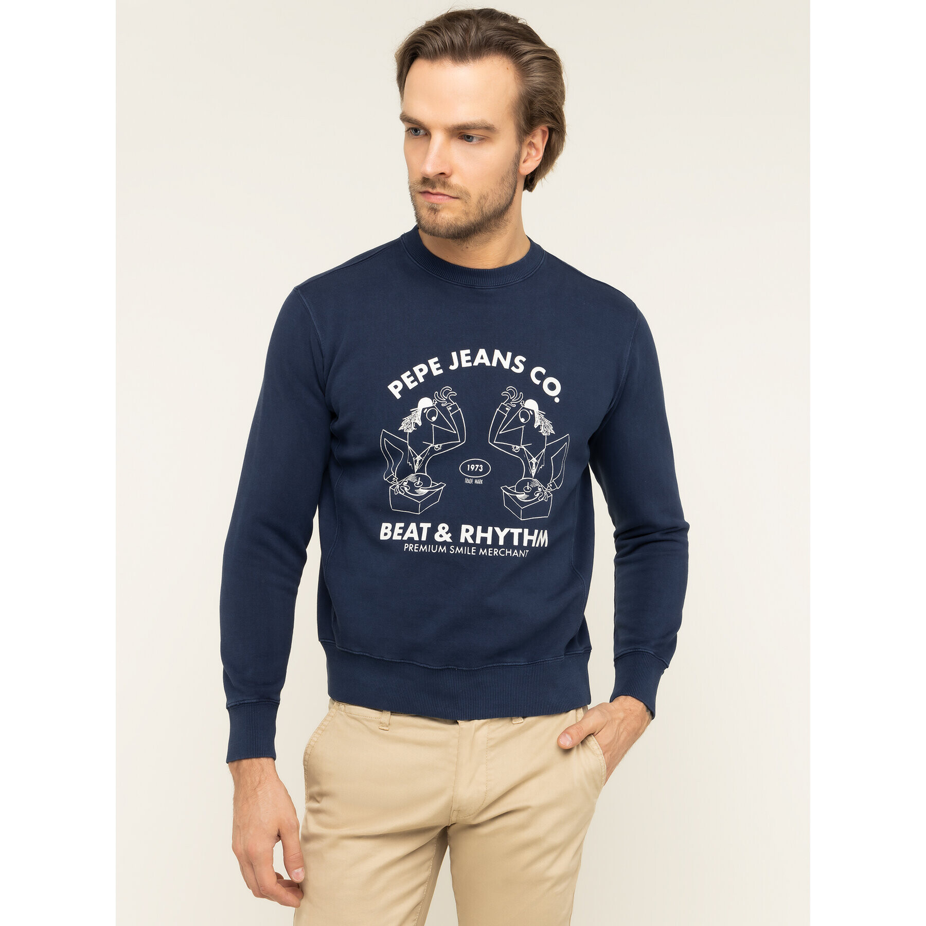 Pepe Jeans Bluză Alexis PM581715 Bleumarin Regular Fit - Pled.ro