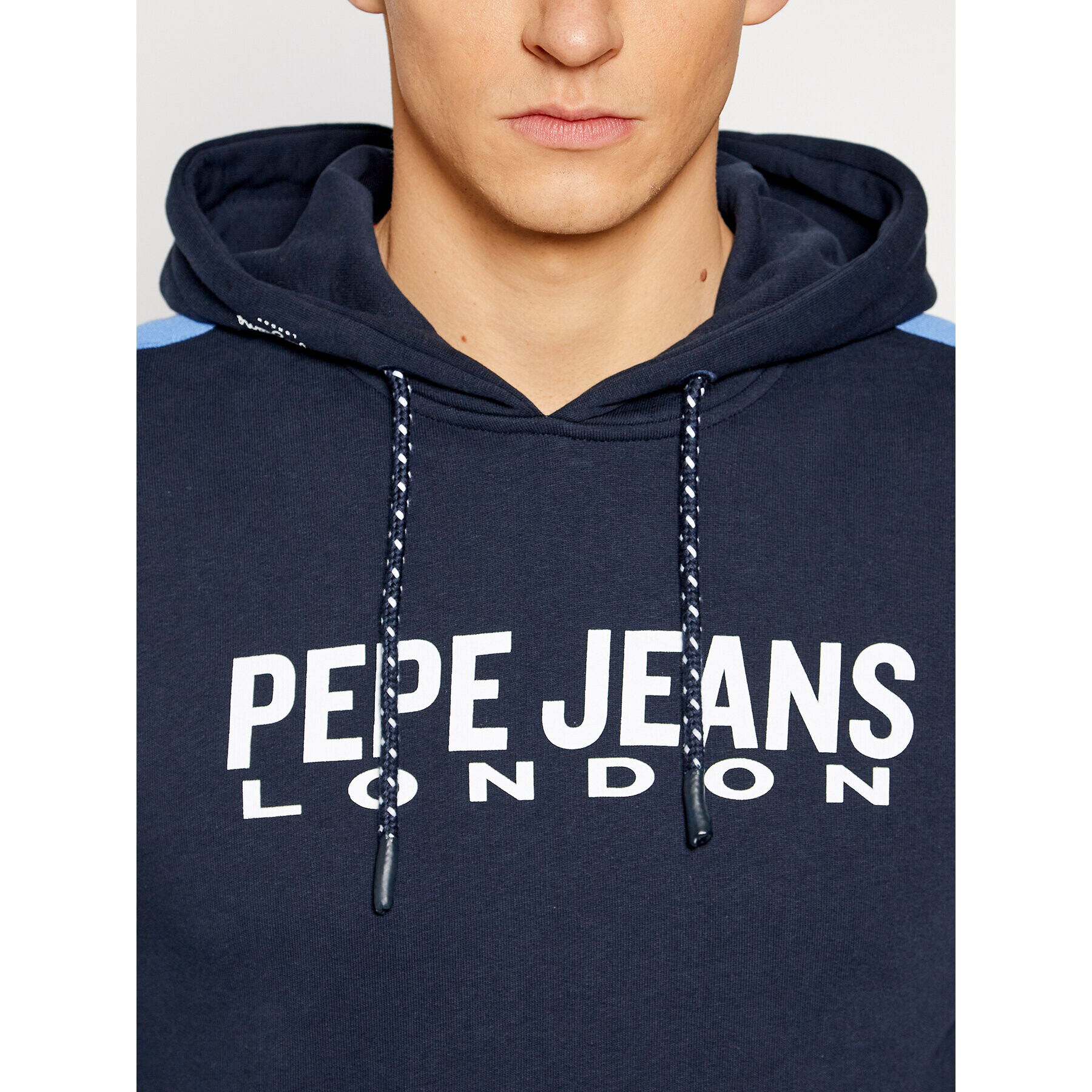 Pepe Jeans Bluză Andre PM582003 Bleumarin Regular Fit - Pled.ro