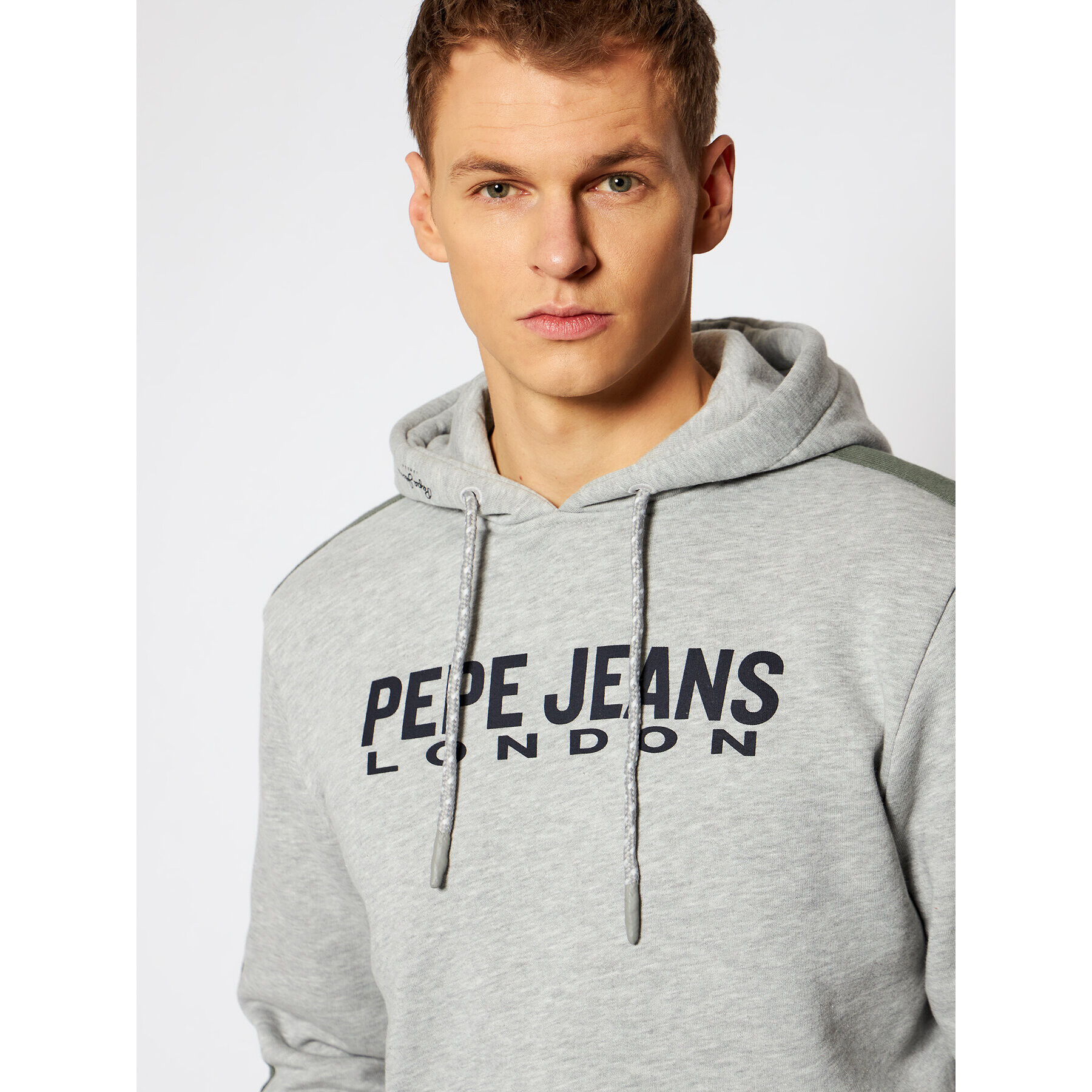 Pepe Jeans Bluză Andre PM582003 Gri Regular Fit - Pled.ro