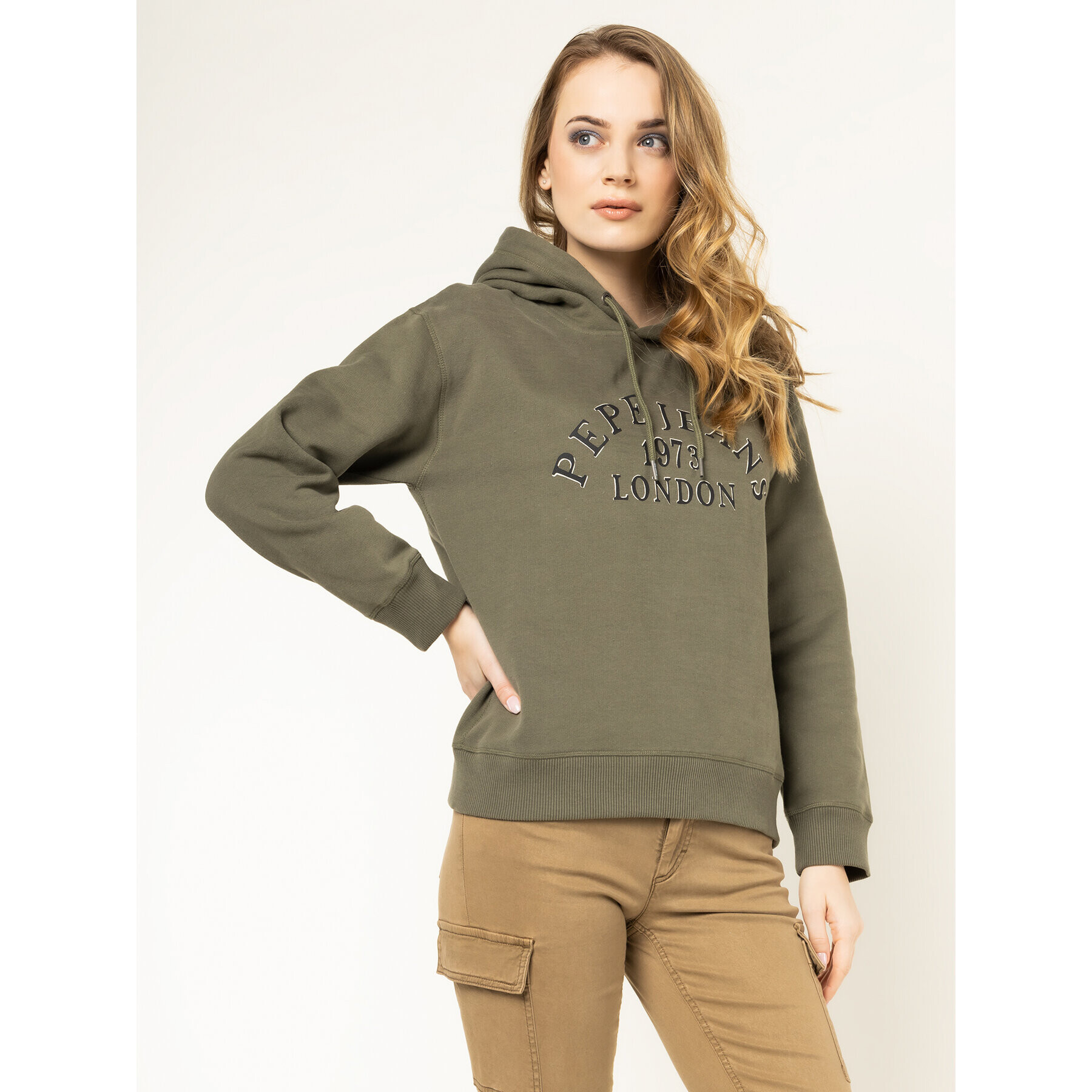 Pepe Jeans Bluză Bibi PL580913 Verde Regular Fit - Pled.ro