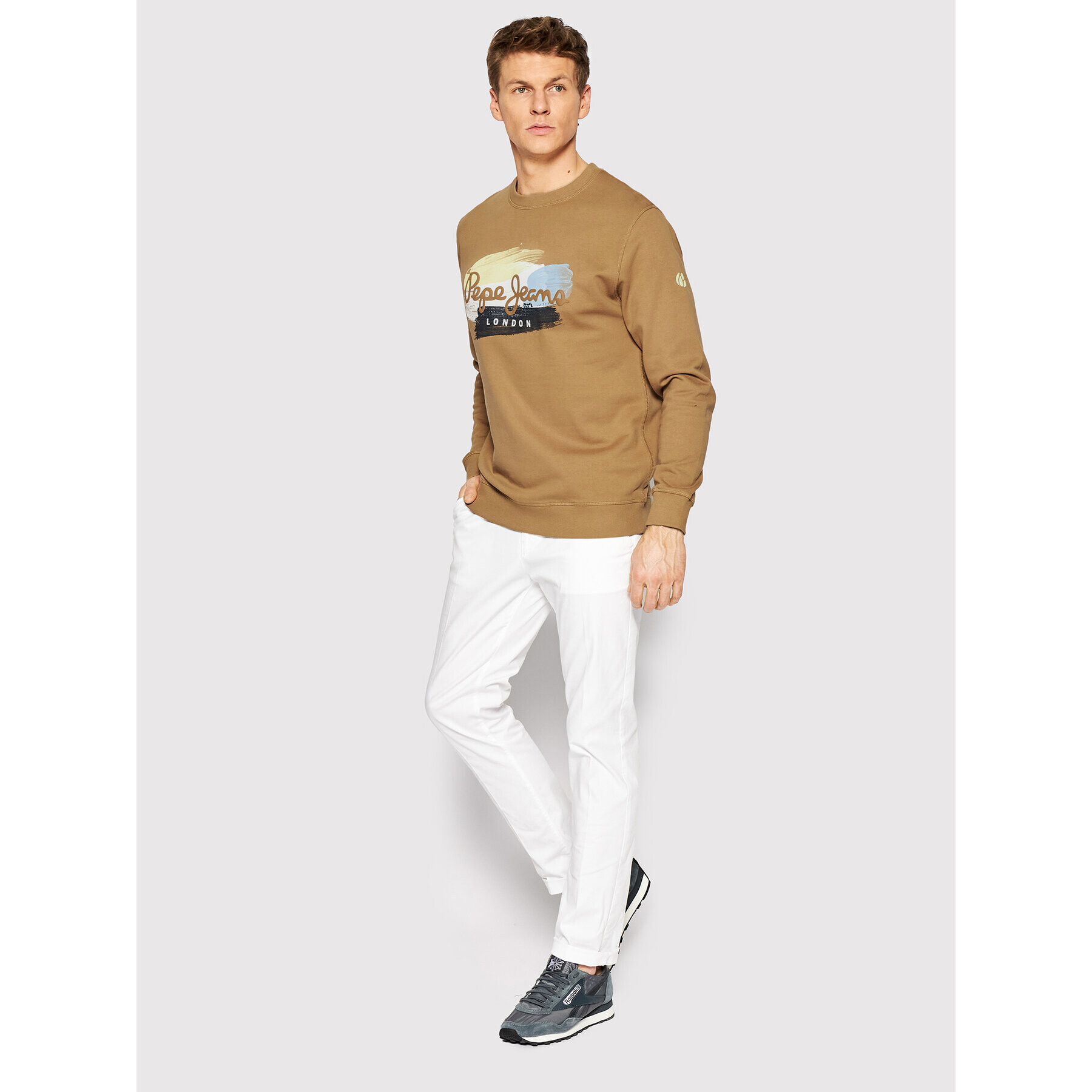 Pepe Jeans Bluză Dawson PM582173 Maro Regular Fit - Pled.ro