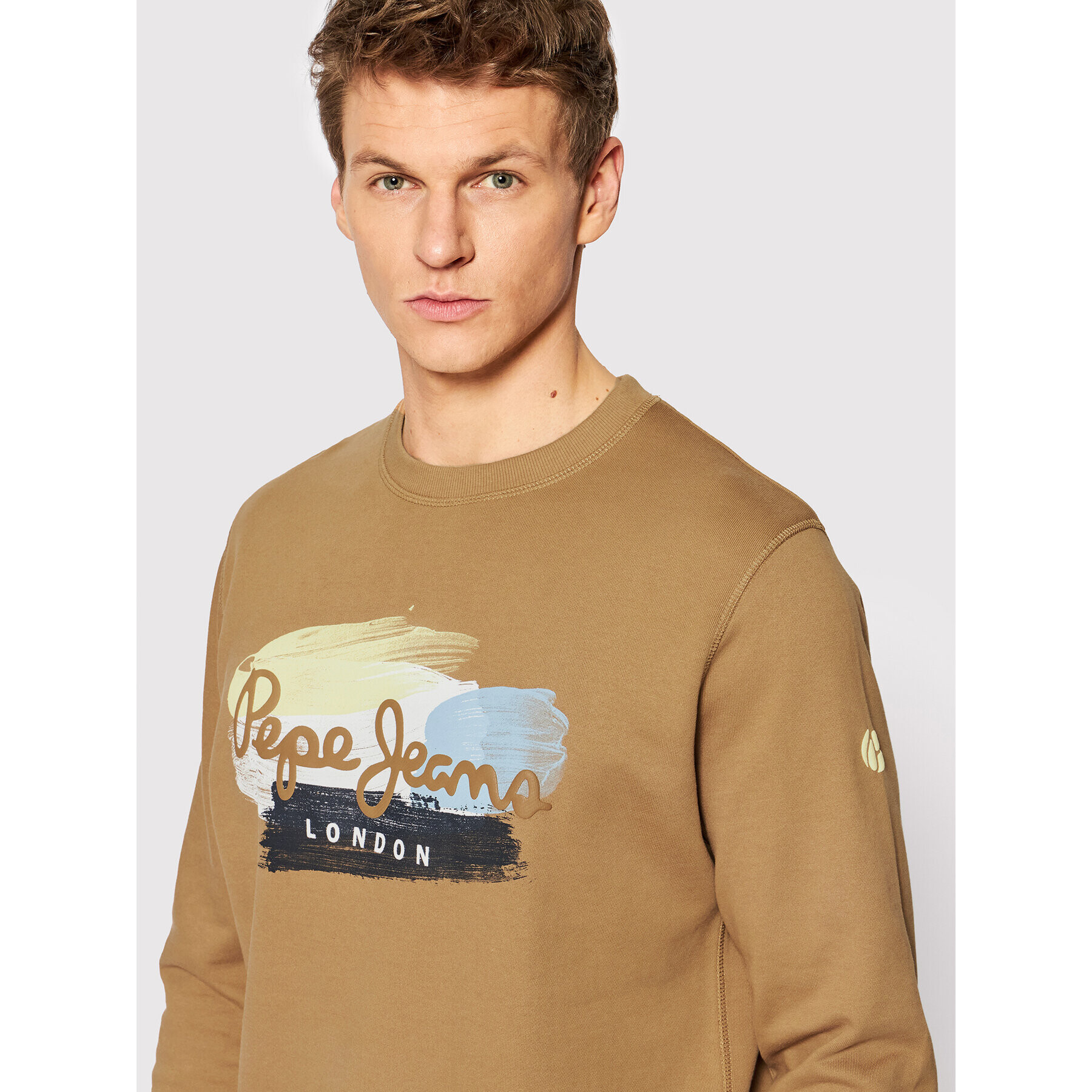 Pepe Jeans Bluză Dawson PM582173 Maro Regular Fit - Pled.ro