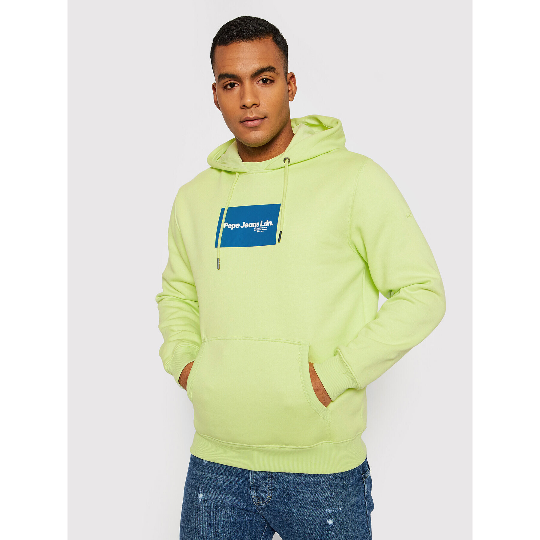 Pepe Jeans Bluză Dexter PM582086 Verde Regular Fit - Pled.ro