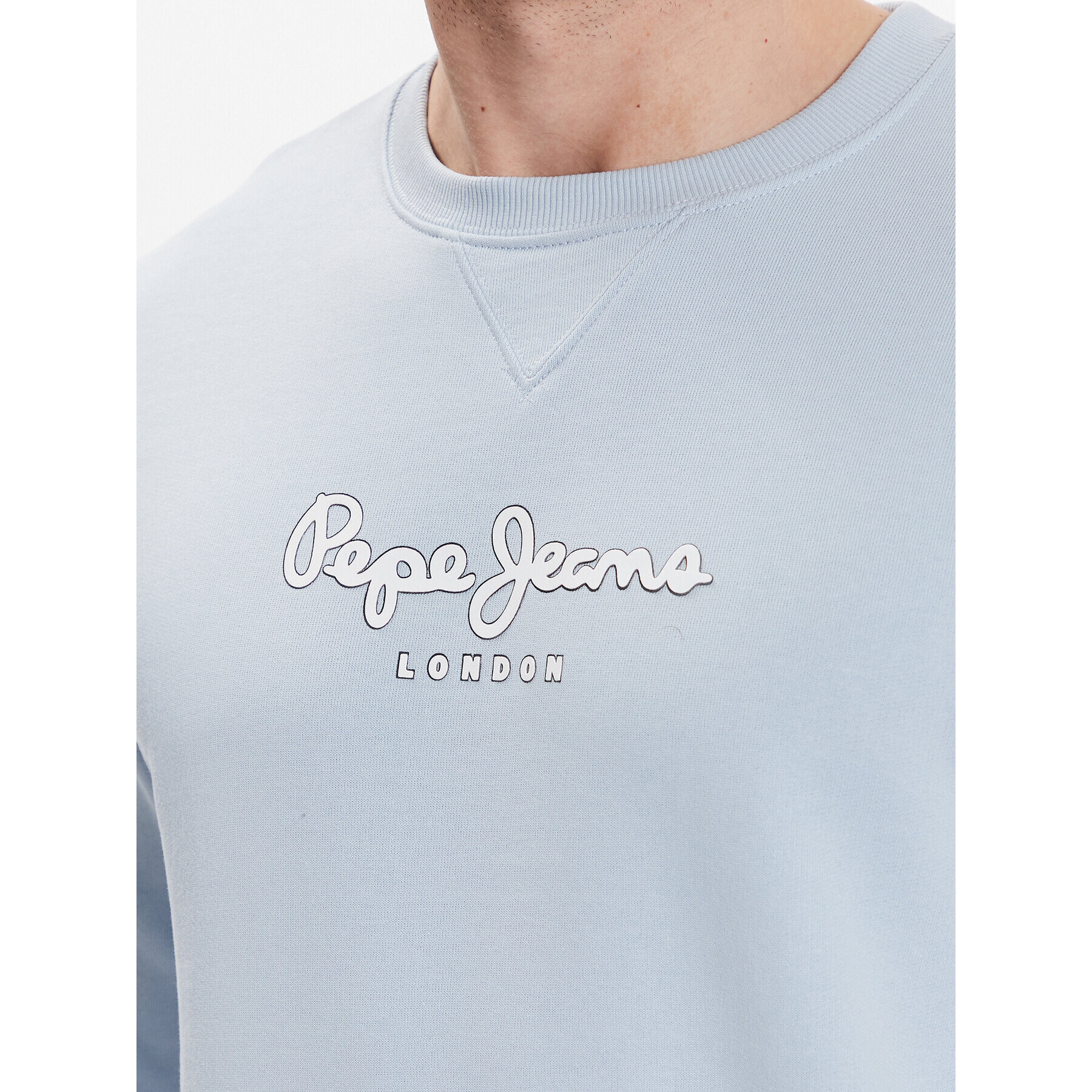 Pepe Jeans Bluză Edward Crew PM582380 Albastru Regular Fit - Pled.ro