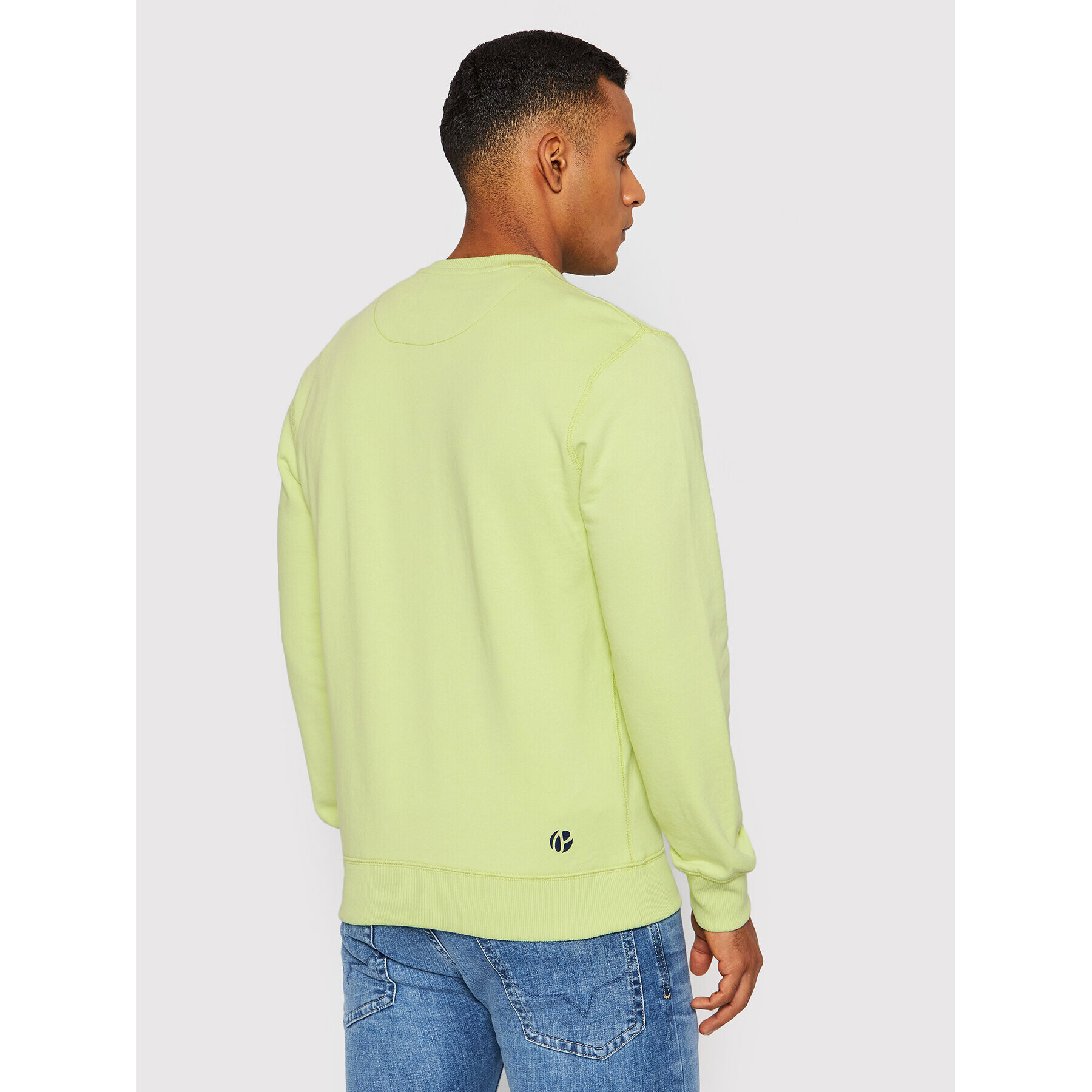 Pepe Jeans Bluză George Crew PM582090 Verde Regular Fit - Pled.ro