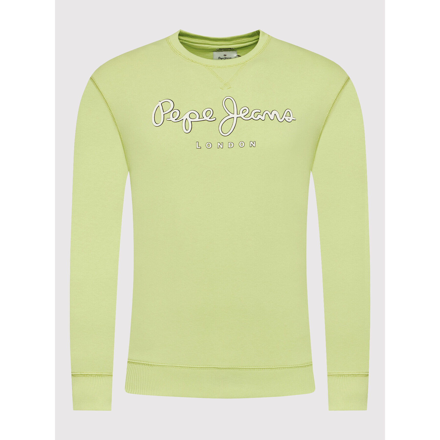 Pepe Jeans Bluză George Crew PM582090 Verde Regular Fit - Pled.ro