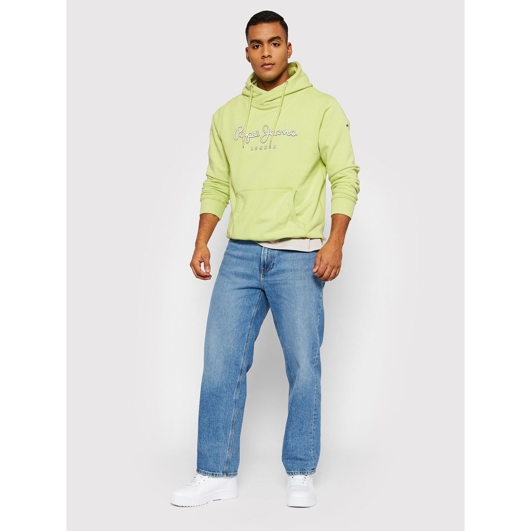 Pepe Jeans Bluză George PM582089 Verde Regular Fit - Pled.ro